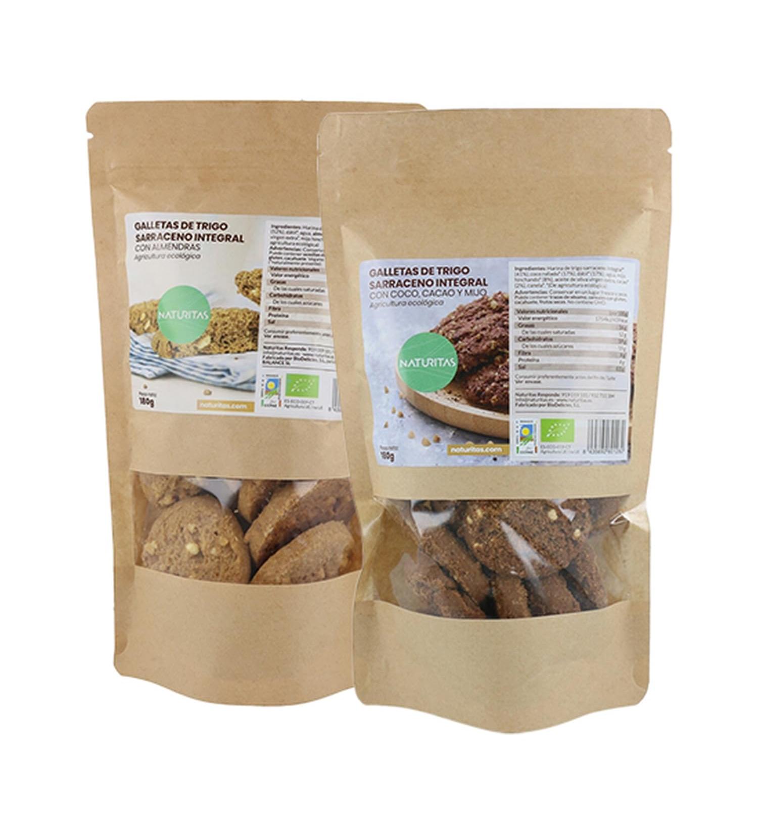  Naturitas Pack of 2 organic buckwheat biscuits | 180 g | Naturitas Essentials | Vegan | No added sugar | Organic - Buy Online on GoSupps.com