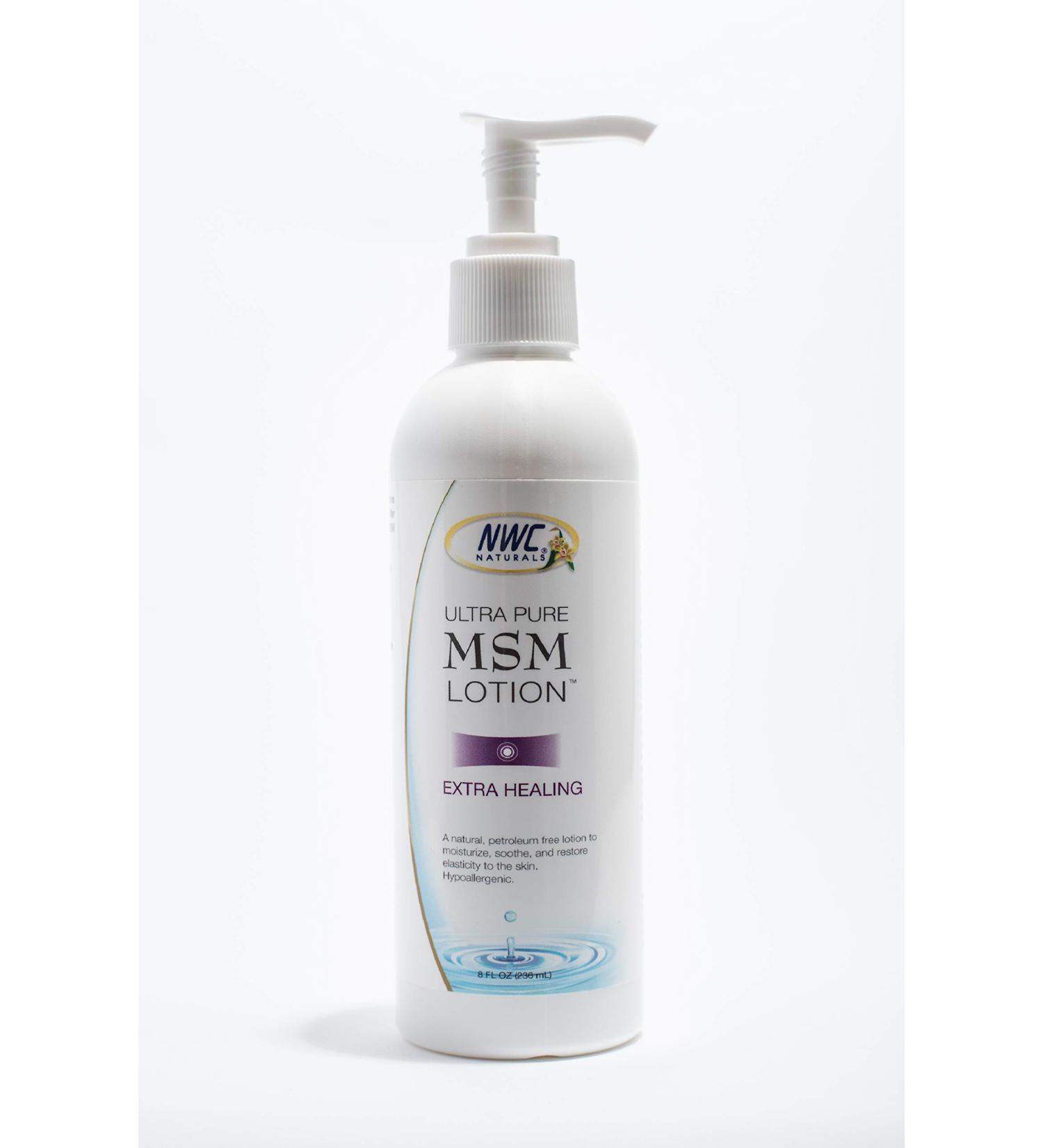 Buy UltraPure MSM Lotion - All Natural Hypoallergenic Extra Healing Body Lotion - 8 Fl Oz (Pack of 1) for Nourished Skin - Buy Online on GoSupps.com