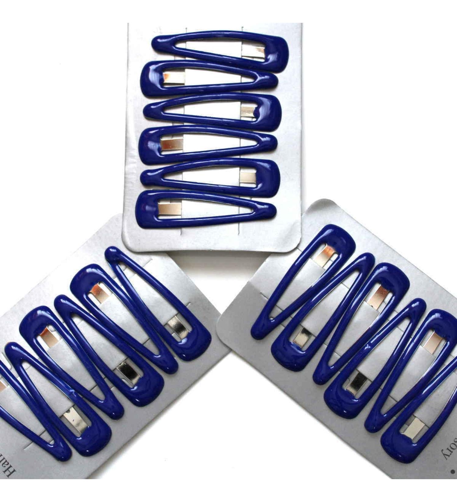 Arranview Jewellery 18 royal blue hair clips slides snaps sleepies bendies