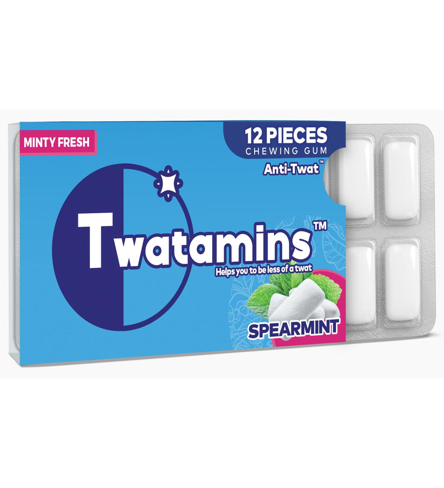Tw*tamins Funny Joke Pill Box Prank with Chewing Gum Sweets - Perfect Gift for Men | Valentines Day, Christmas, Secret Santa, Birthday & More - Buy Online on GoSupps.com