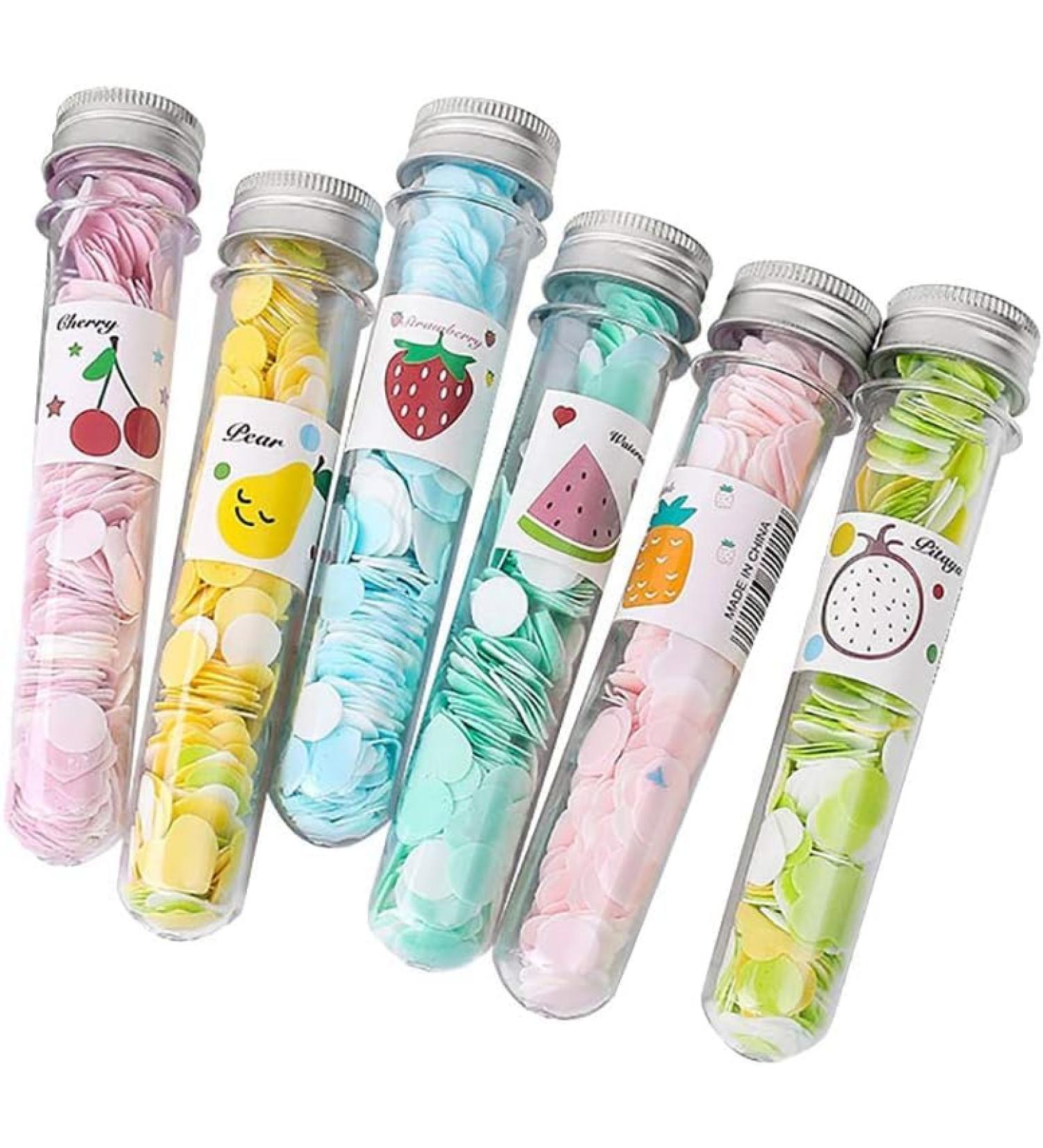 WsjiaboFux 6Pcs Colors Random Shipping Boxes Portable Disposable Paper Soap Confetti Soap Sheets Flakes for Washing Hand Wash Cleansers - Buy Online on GoSupps.com