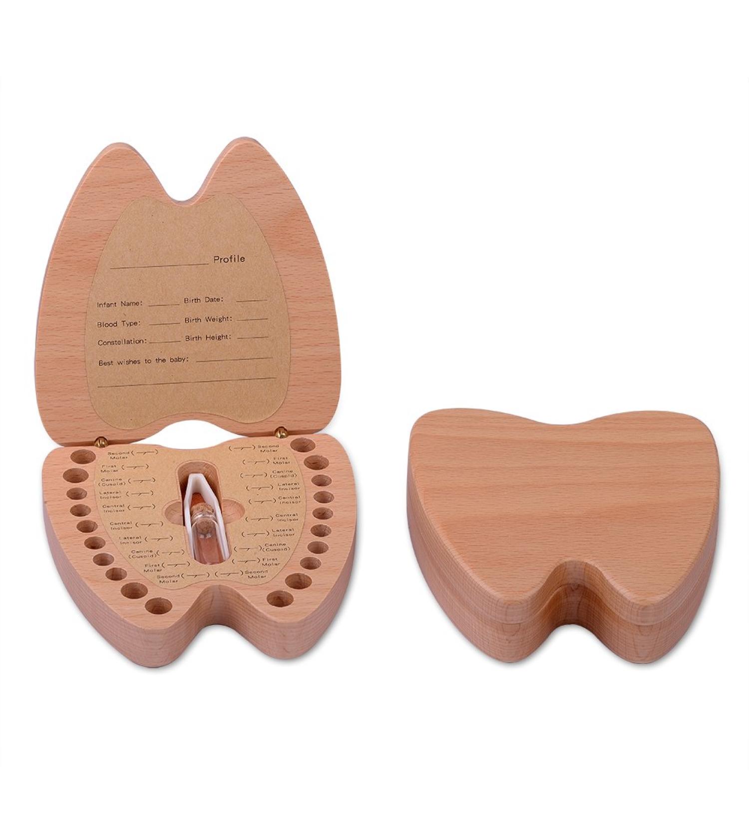 Artinova Wooden Baby Teeth Keepsake Box | Tooth Shaped Memory Box for Boys & Girls ARTA-0060 - Buy Online on GoSupps.com