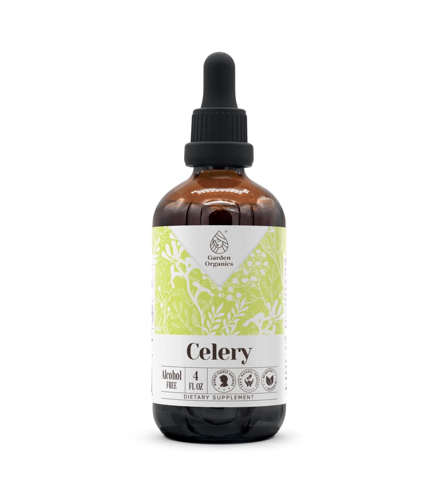 Celery Alcohol-Free Natural Tincture Extract, Immune System Booster, Liquid Drops Made from 100% Celery (Apium graveolens) Dried Fruit and Seed (4 fl oz) 4 Fl Oz (Pack of 1) - Buy Online on GoSupps.com
