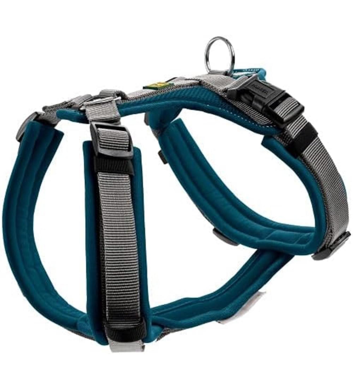 HUNTER Maldon Harness XS-S Petrol/Grey - Premium Dog Harness for Comfortable International Shipping - Buy Online on GoSupps.com