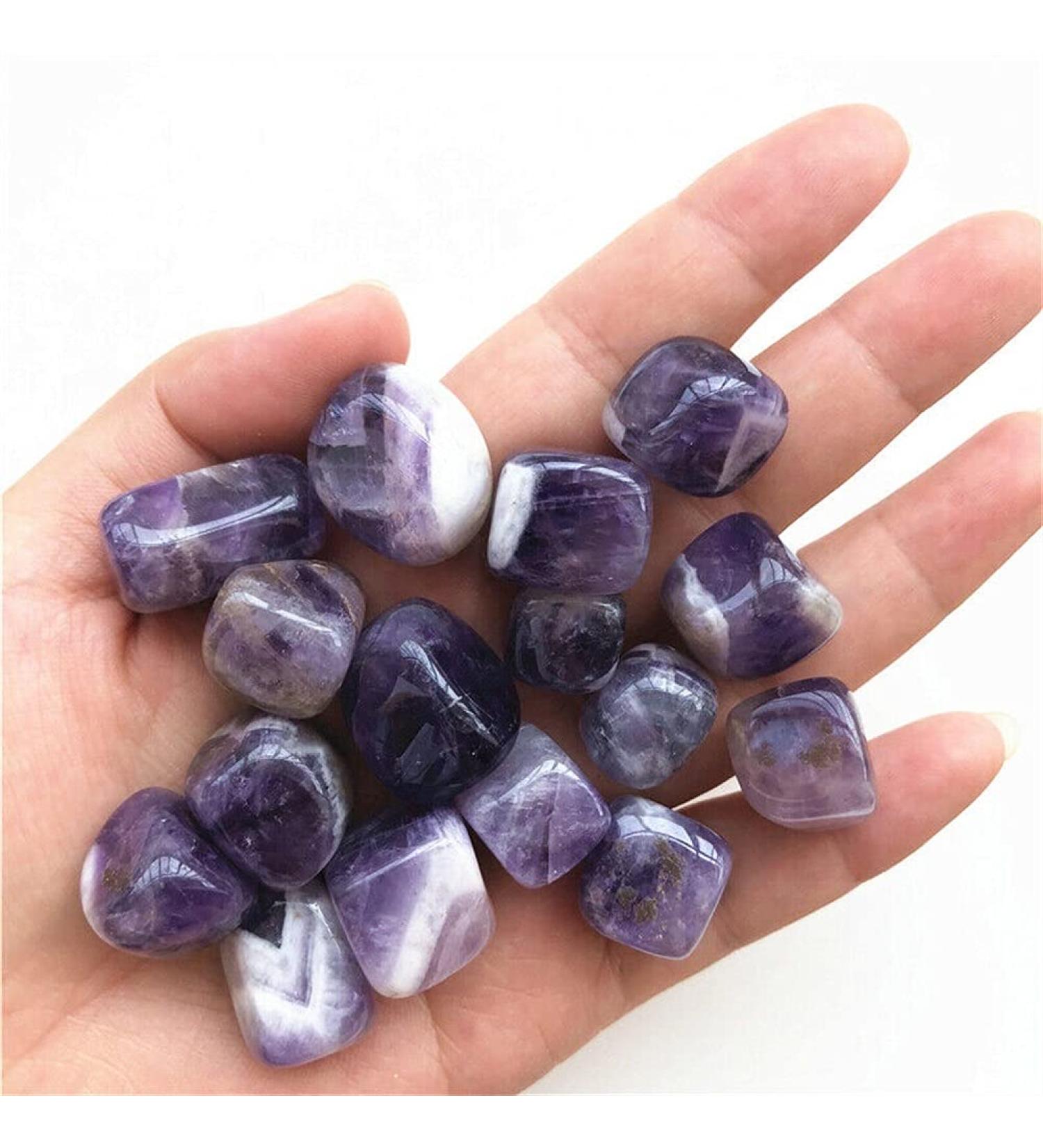 Decorative Crystal 10-20mm Natural Dream Amethyst Crystal Stones Bulk Tumbled Gem Stone Decoration Natural Quartz Crystals Home Decor Crystal - Buy Online on GoSupps.com