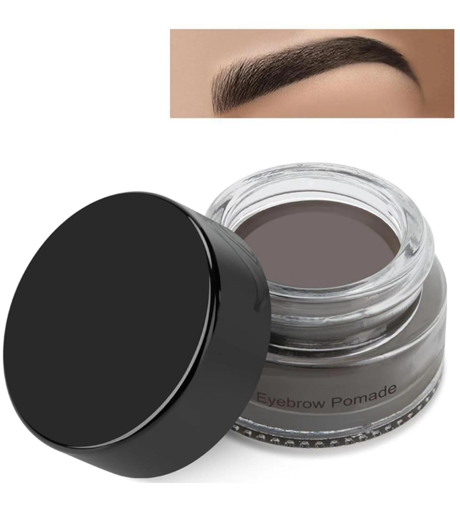 Waterproof Eyebrow Pomade - Long-lasting Smudge Proof & Sweat Resistant Natural Makeup for All Skin Types (1# Black - Buy Online on GoSupps.com