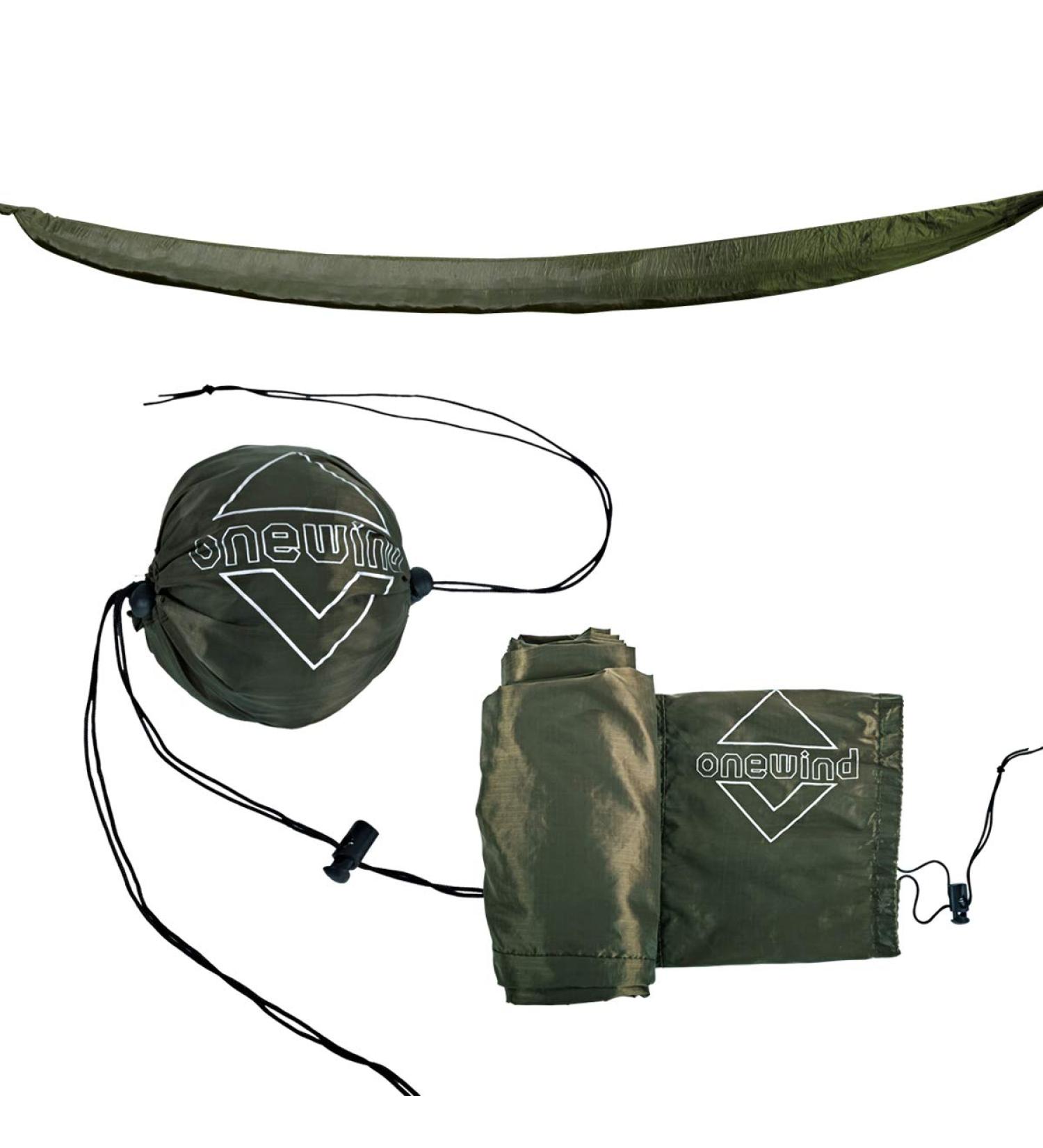 Onewind Premium 12ft Hammock Tarp Sleeve: Lightweight & Durable Rain Fly Snakeskin for Easy Storage. Ideal for Camping, Hiking, and Backpacking in Water Resistant OD Green - Buy Online on GoSupps.com