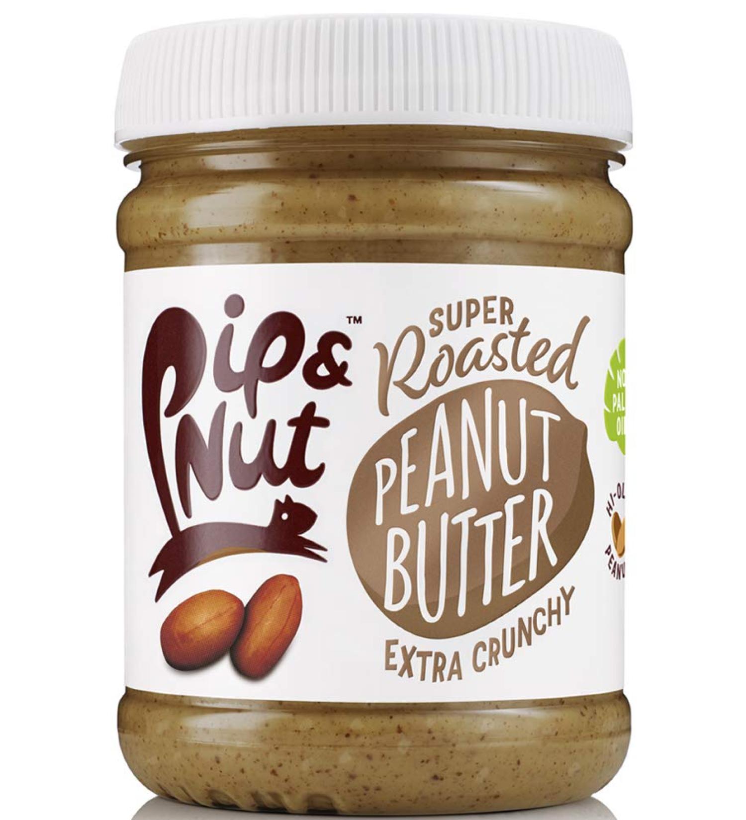 Pip & Nut Super Roasted Extra Crunchy Peanut Butter 225g - Buy Online on GoSupps.com