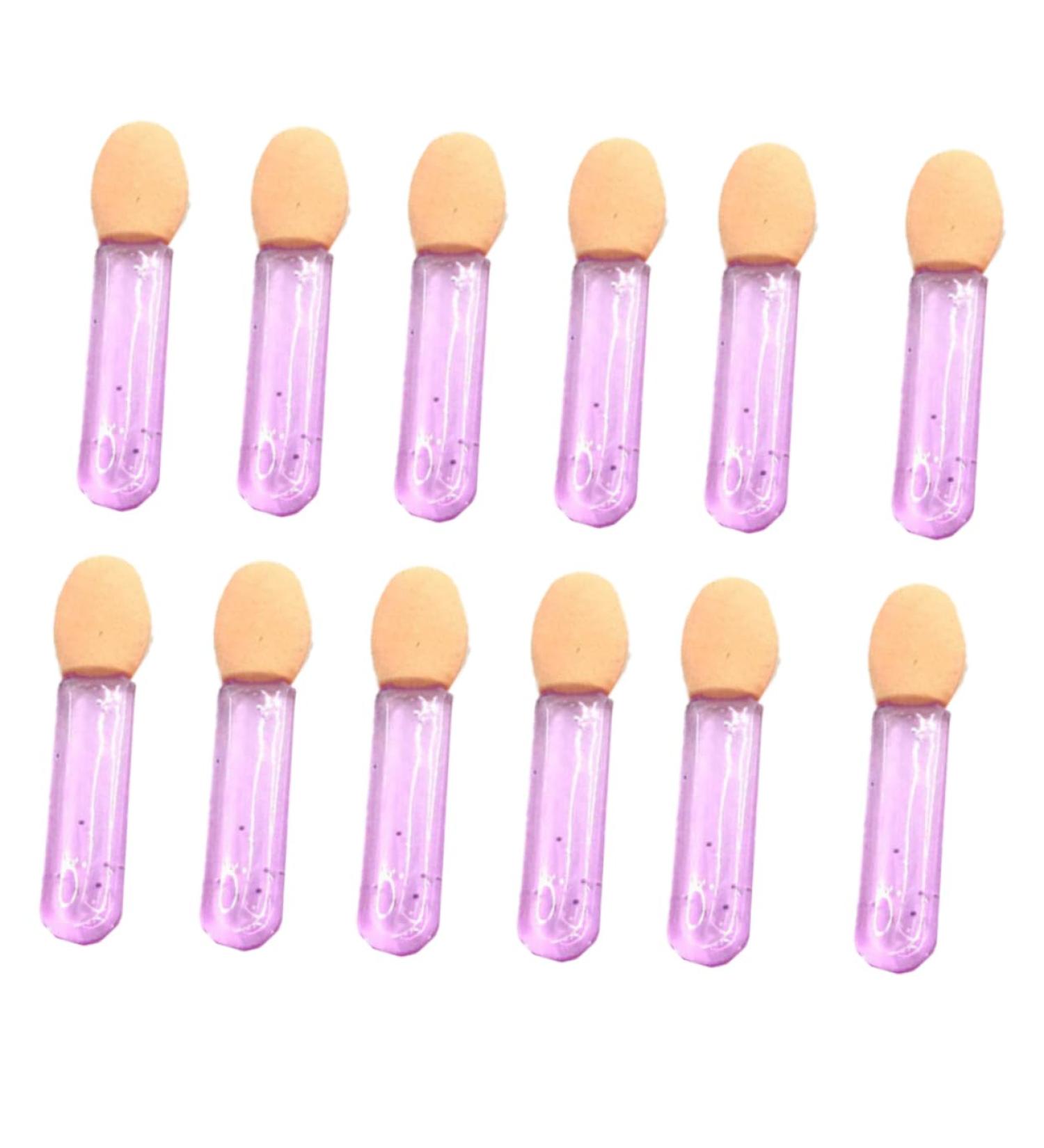 Beavorty 100pcs Make up for Face Disposable Eyeshadow Sponge Eye Shadow Applicator Eye Shadow Brush 3.6X1.2 cm Violet - Buy Online on GoSupps.com