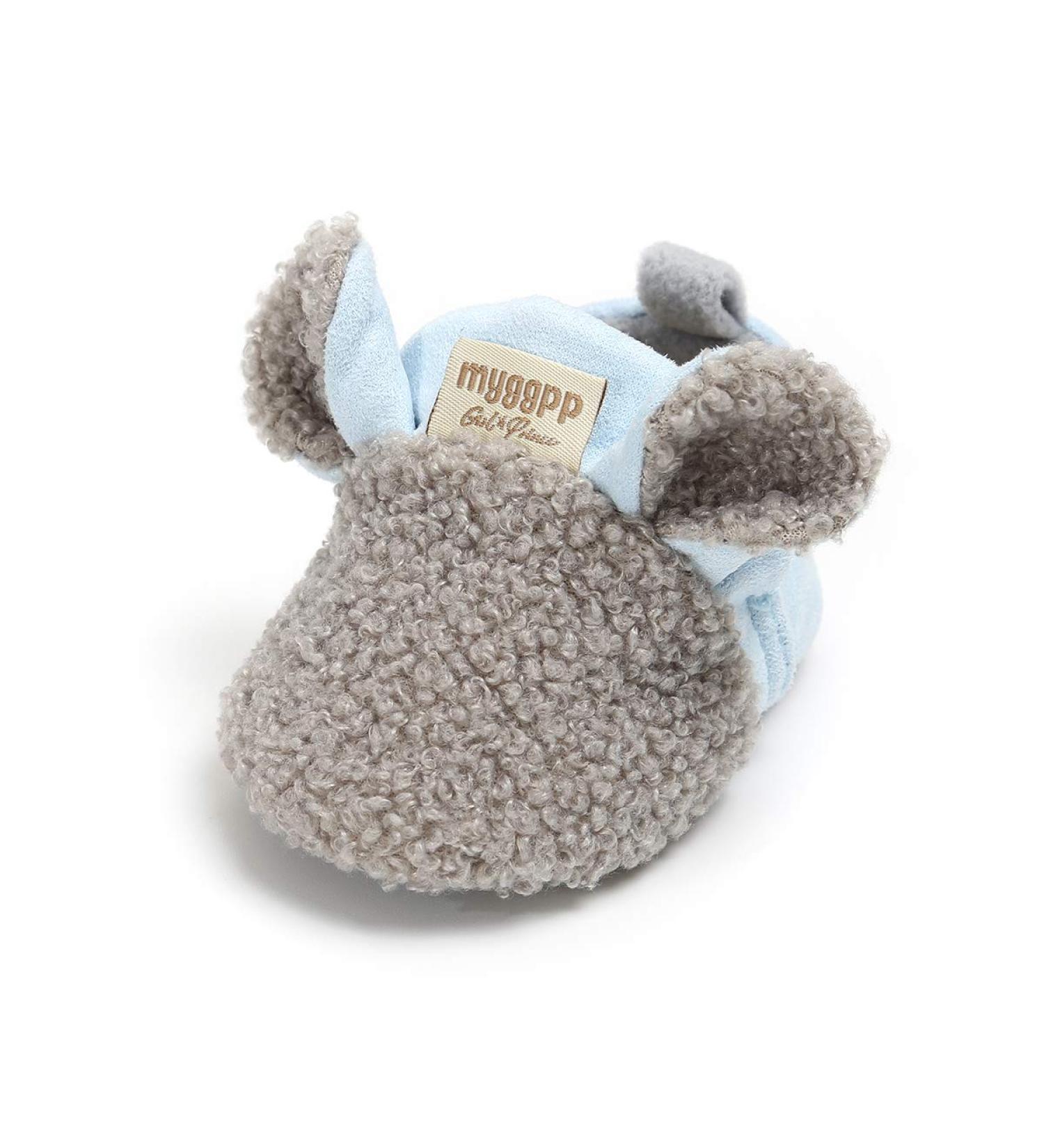 LACOFIA Baby Winter Warm Booties - Anti-Slip Soft Sole, Gray, 12-18 Months - Buy Online on GoSupps.com