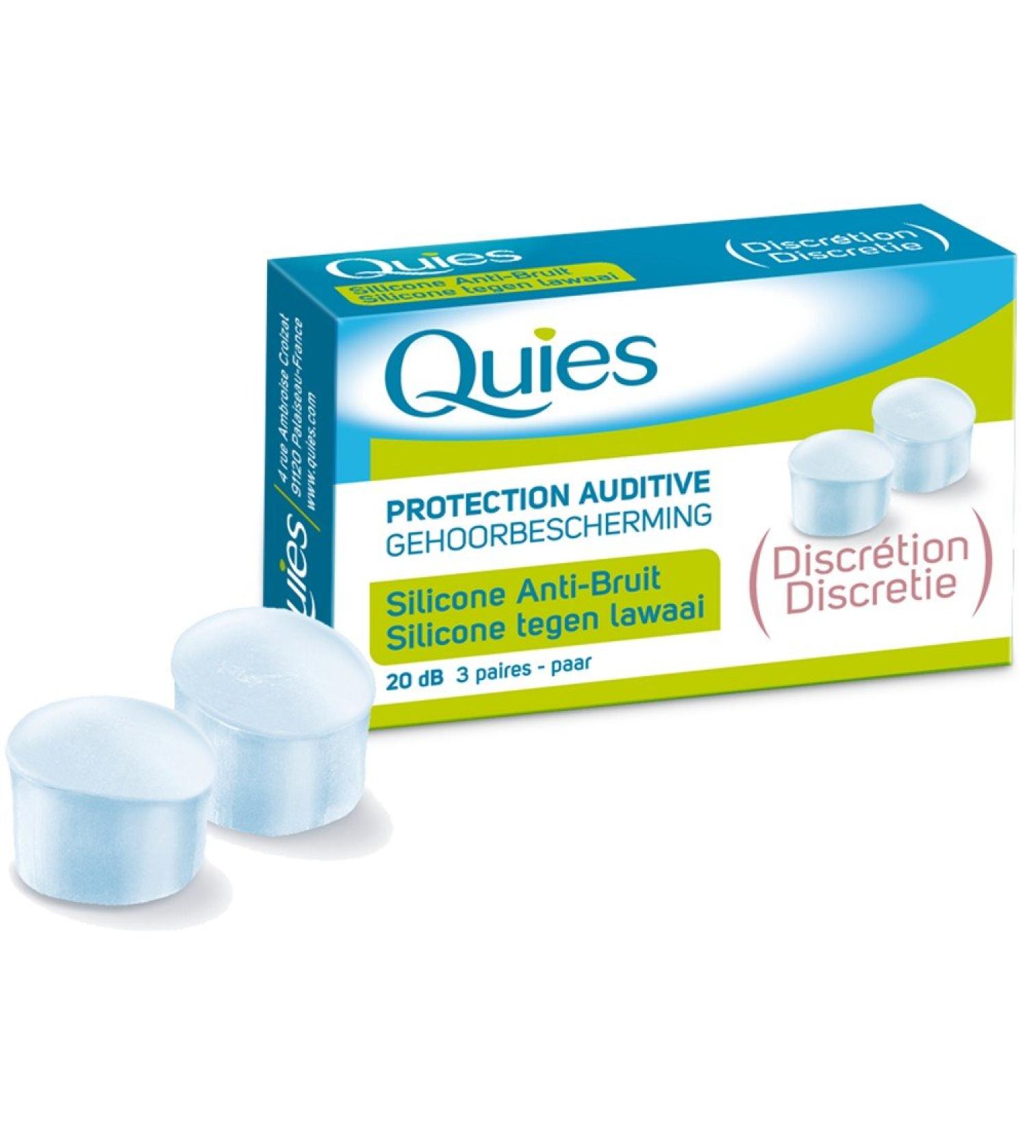 Quies - Ohrst psel aus Silikon ger uscharm 3 Paar