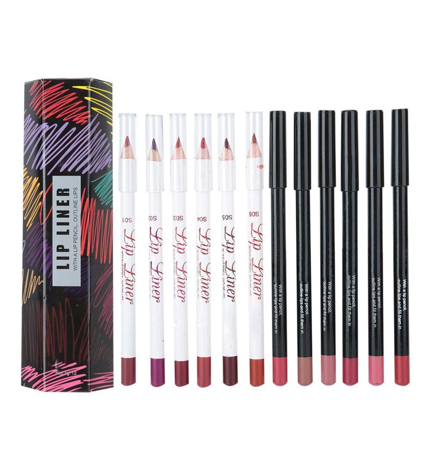 12 Shades Long-Lasting Lipstick Set | Sturdy & Sexy Makeup for All Occasions - Buy Online on GoSupps.com