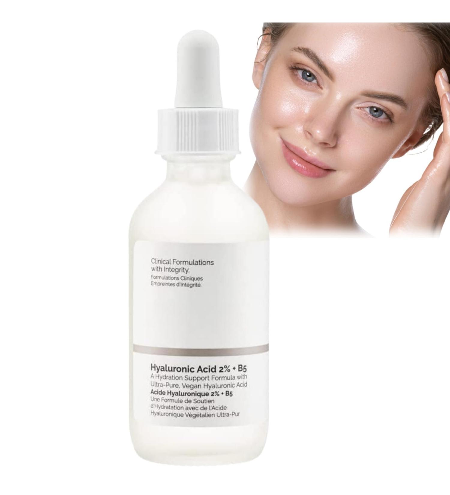 60ml Hyaluronic Acid 2%+B5 Face Serum Hyalu B5 Serum Hyaluronic Acid Serum Brightening Serum to Plump Dark Spot Remover Anti Aging Serum Discoloration Correcting Serum Face Moisturiser - Buy Online on GoSupps.com