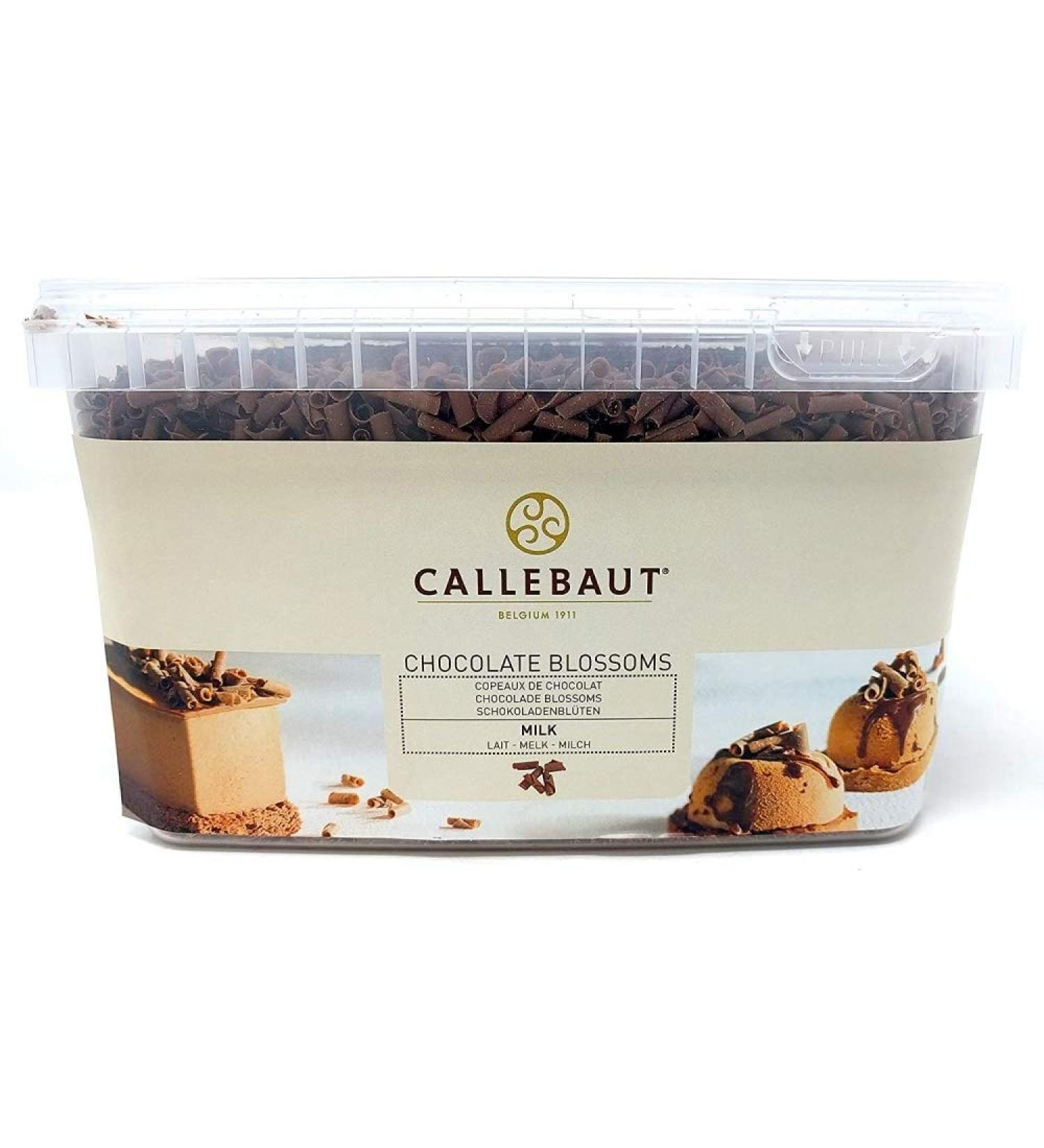 Callebaut Blossoms Milk Chocolate Flavoured Chocolate Shavings - 1kg - Buy Online on GoSupps.com