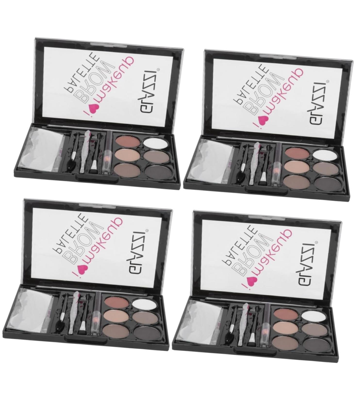 Beavorty 4 Sets Eyebrow Powder Set Eyebrow Brush Multifunctional Cosmetic Accessory Six-color Eyebrow Powder - Buy Online on GoSupps.com