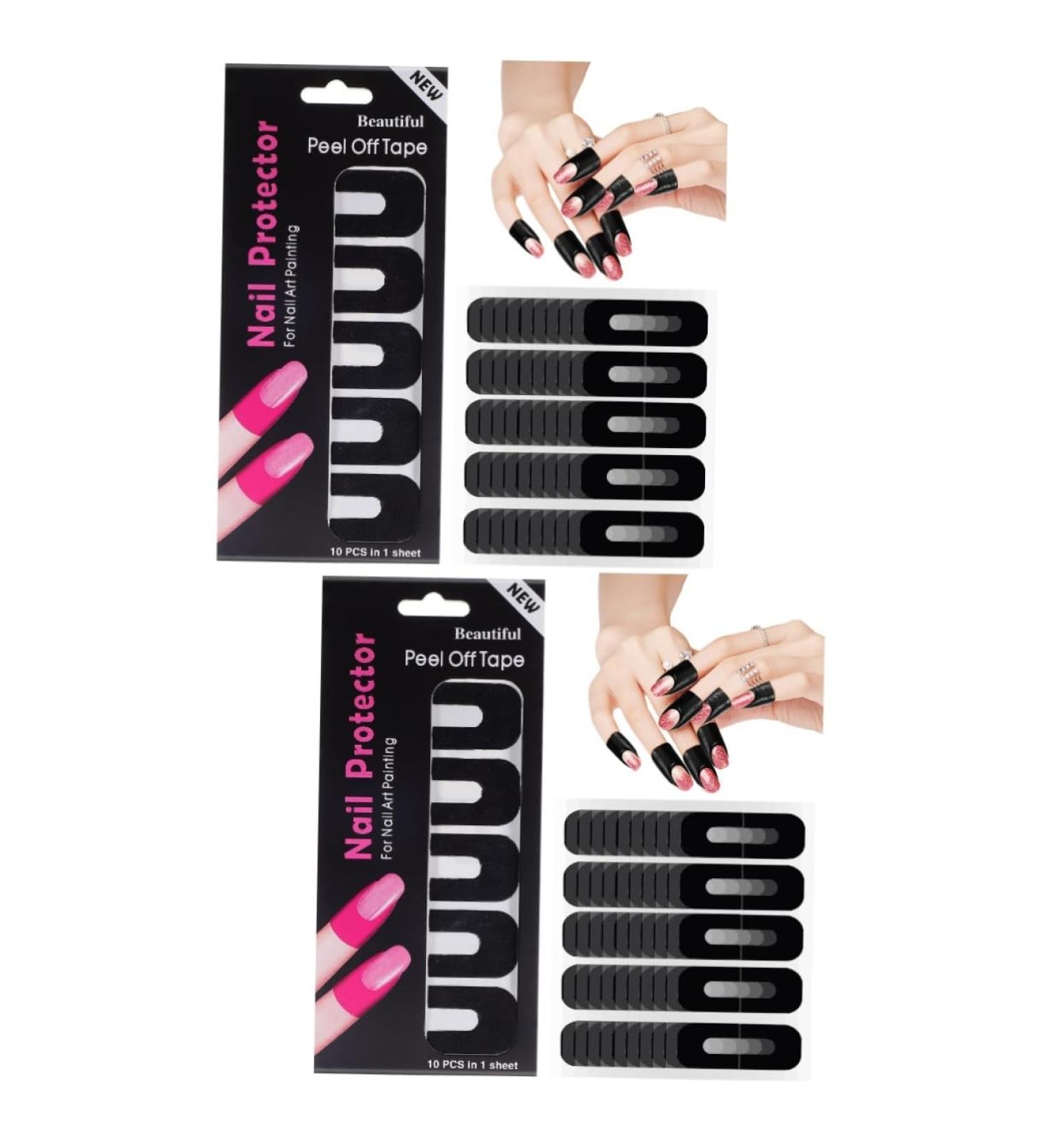 minkissy 200 Sheets tearable nail safety mask Nail Polish Protector For Fingers nail polish patch protective case Silica gel Nail Guards For Painting Nails protective oil 3.00X2.50X0.10CMx2pcs As Shownx2pcs - Buy Online on GoSupps.com