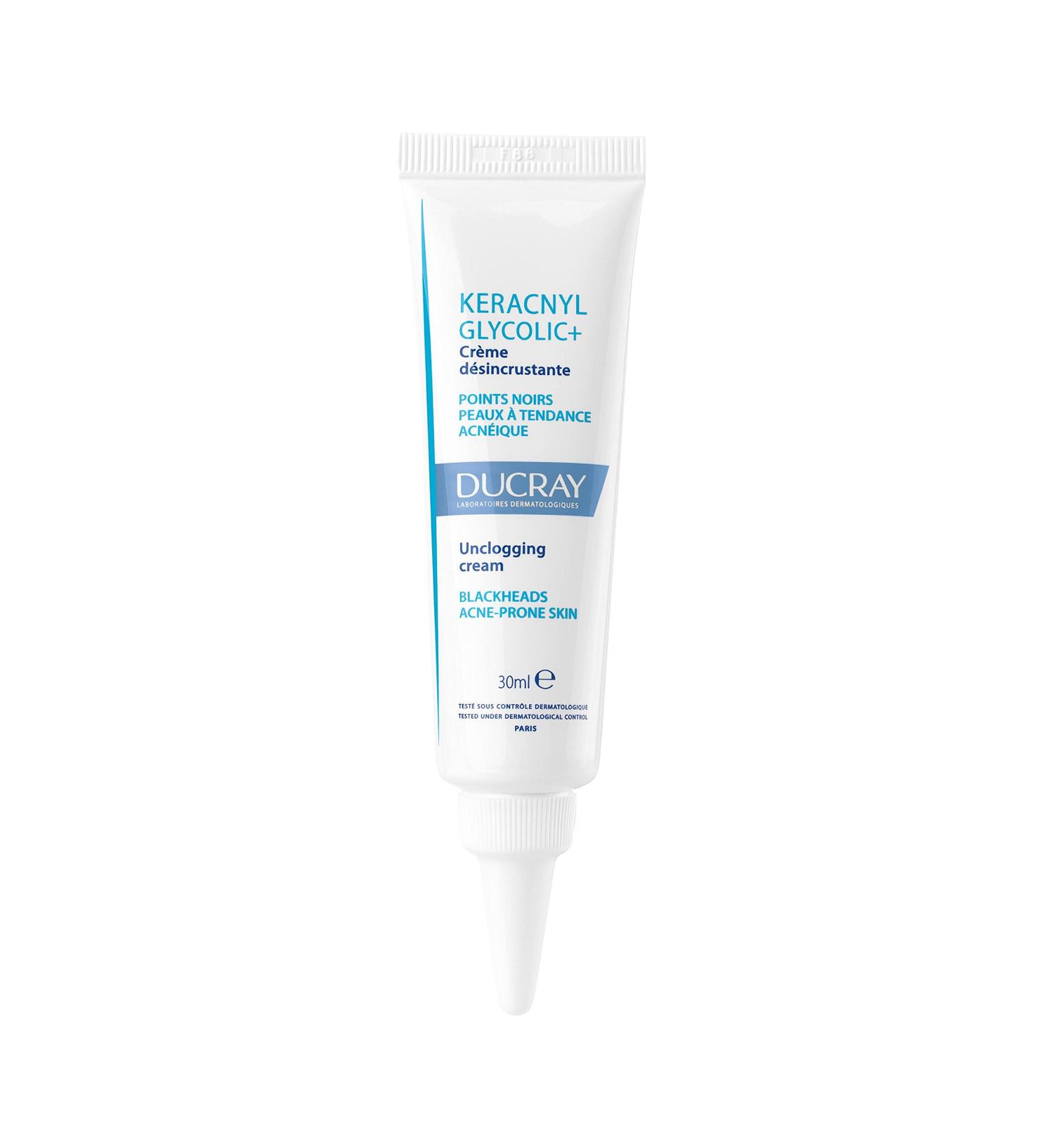 Ducray - Keracnyl Glycolic+ unclogging cream - Acne-prone skin - 30ml White 46.0 grams - Buy Online on GoSupps.com