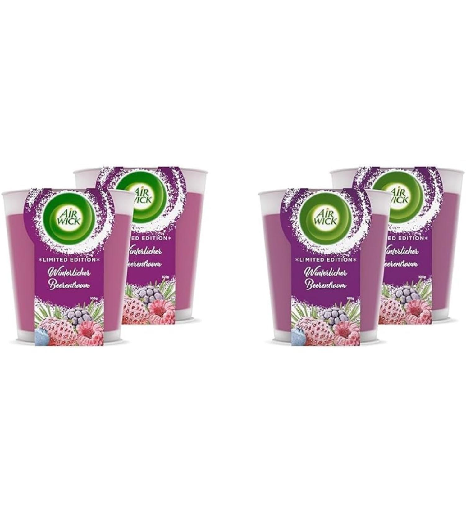 Air Wick WohlleVentuftkerze XL - Blackberry & Elderflower Candle | 40 Hours Burn Time | 220g Natural Essential Oils | International Shipping - Buy Online on GoSupps.com