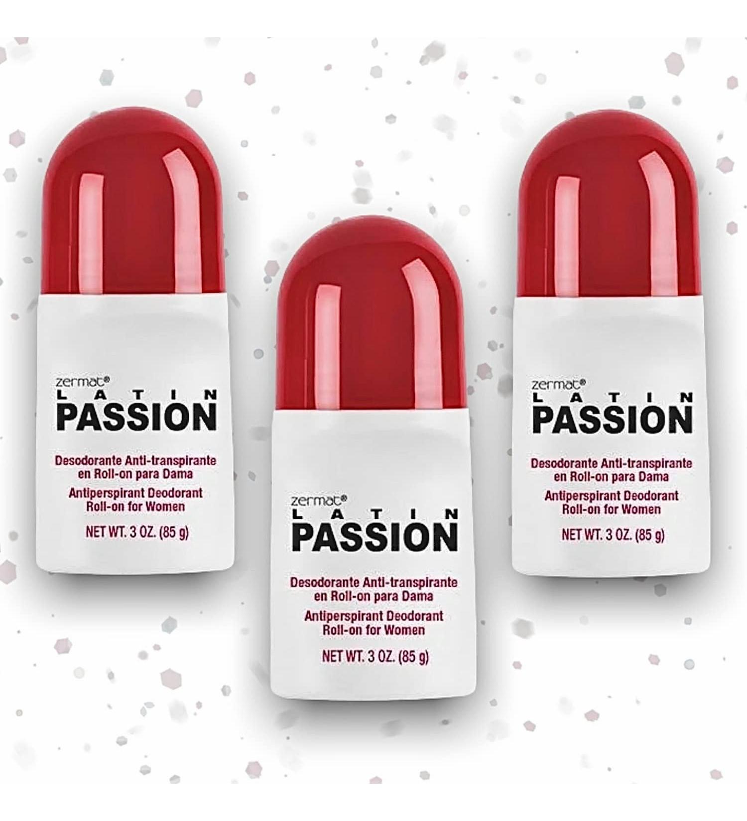 Zermat Latin Passion para Ella - Set de 3 Desodorantes Antitranspirantes Roll-On | Env o Internacional Disponibles - Buy Online on GoSupps.com