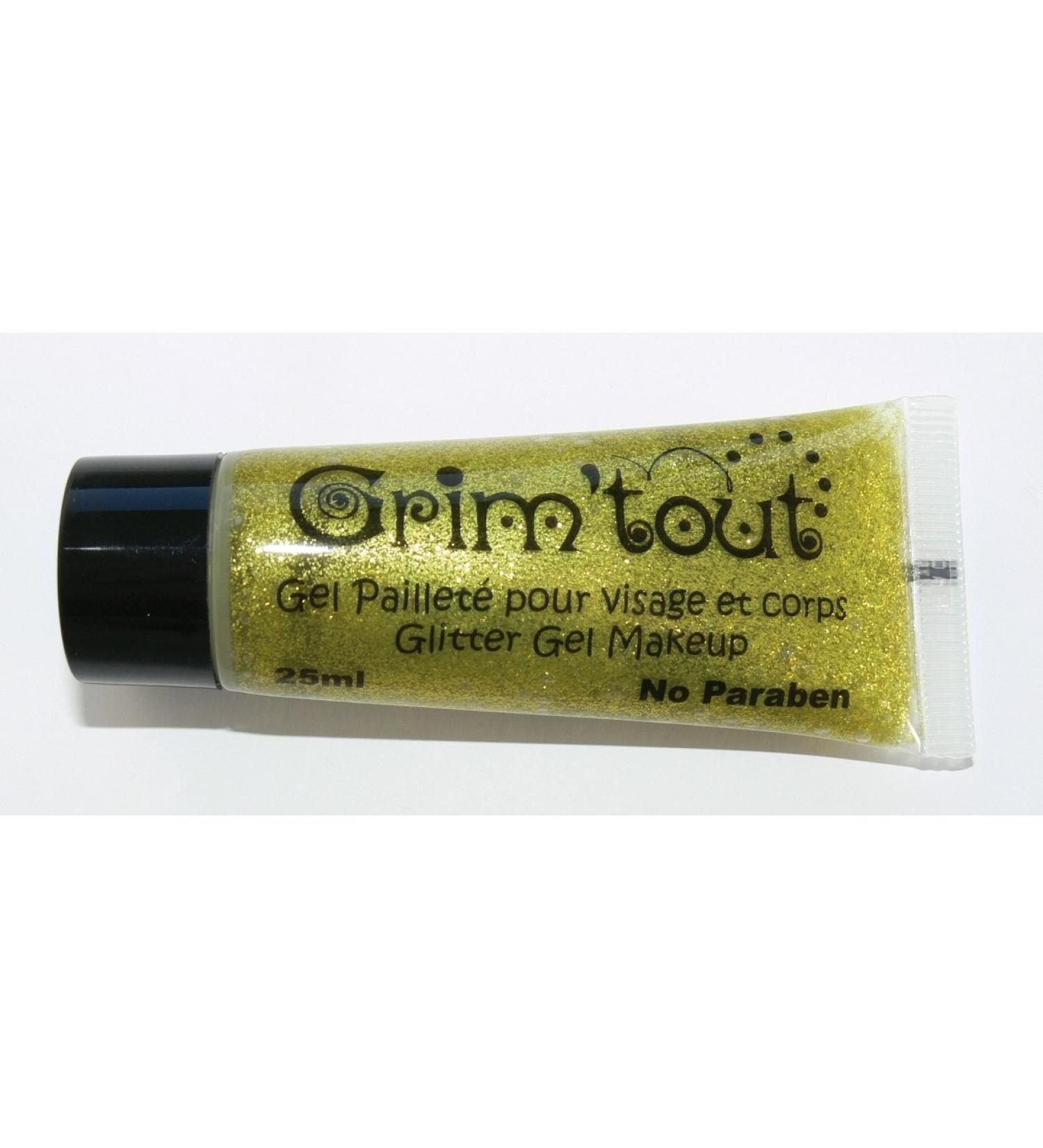 Grim'tout Make-Up Glitter Gel 25 ml Tube Gold