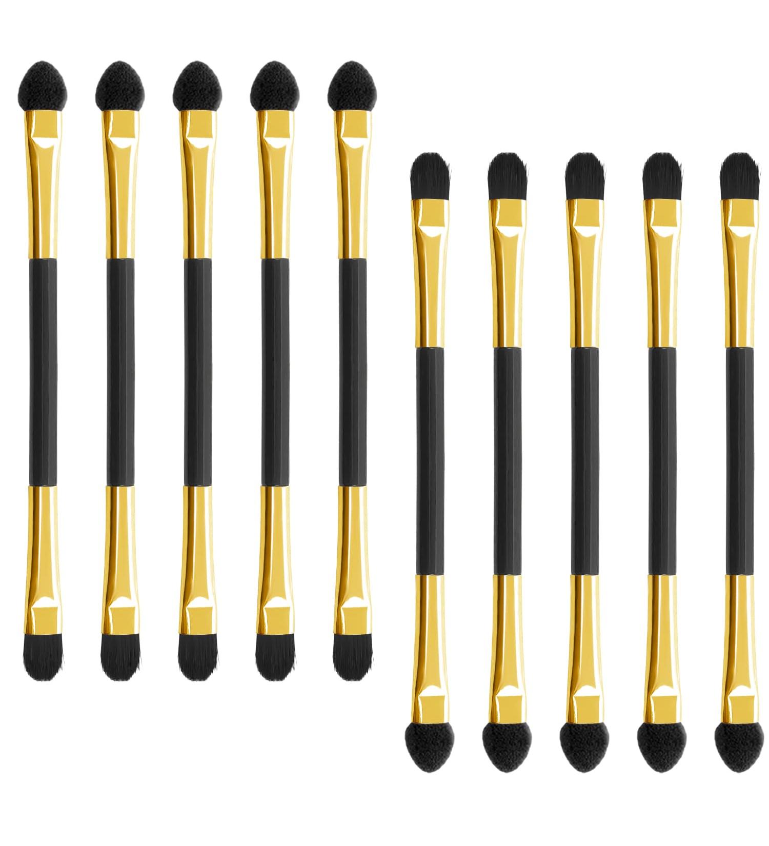 10PCS Double-Ended Eyeshadow Brushes | Long Handle Sponge Applicators for Eye Makeup | Blending, Defining, Smudging, Shading | Reusable Tools - A7STHZS - Buy Online on GoSupps.com
