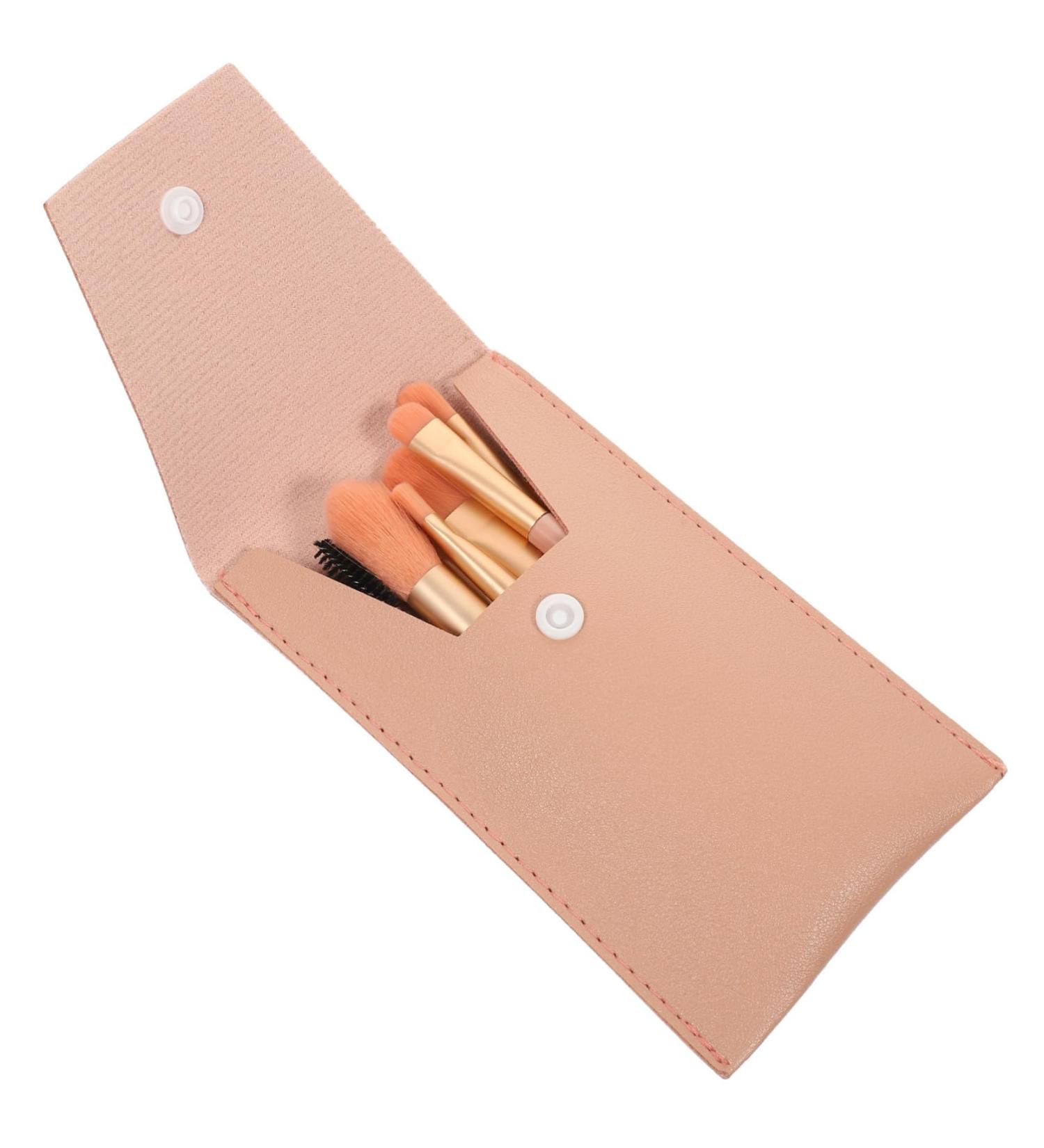 Buy Minkissy 2 Sets Travel Makeup Brush Kit - Foundation Lip & Powder Applicators for Women - Mini Aluminum Tube Cosmetics - Buy Online on GoSupps.com