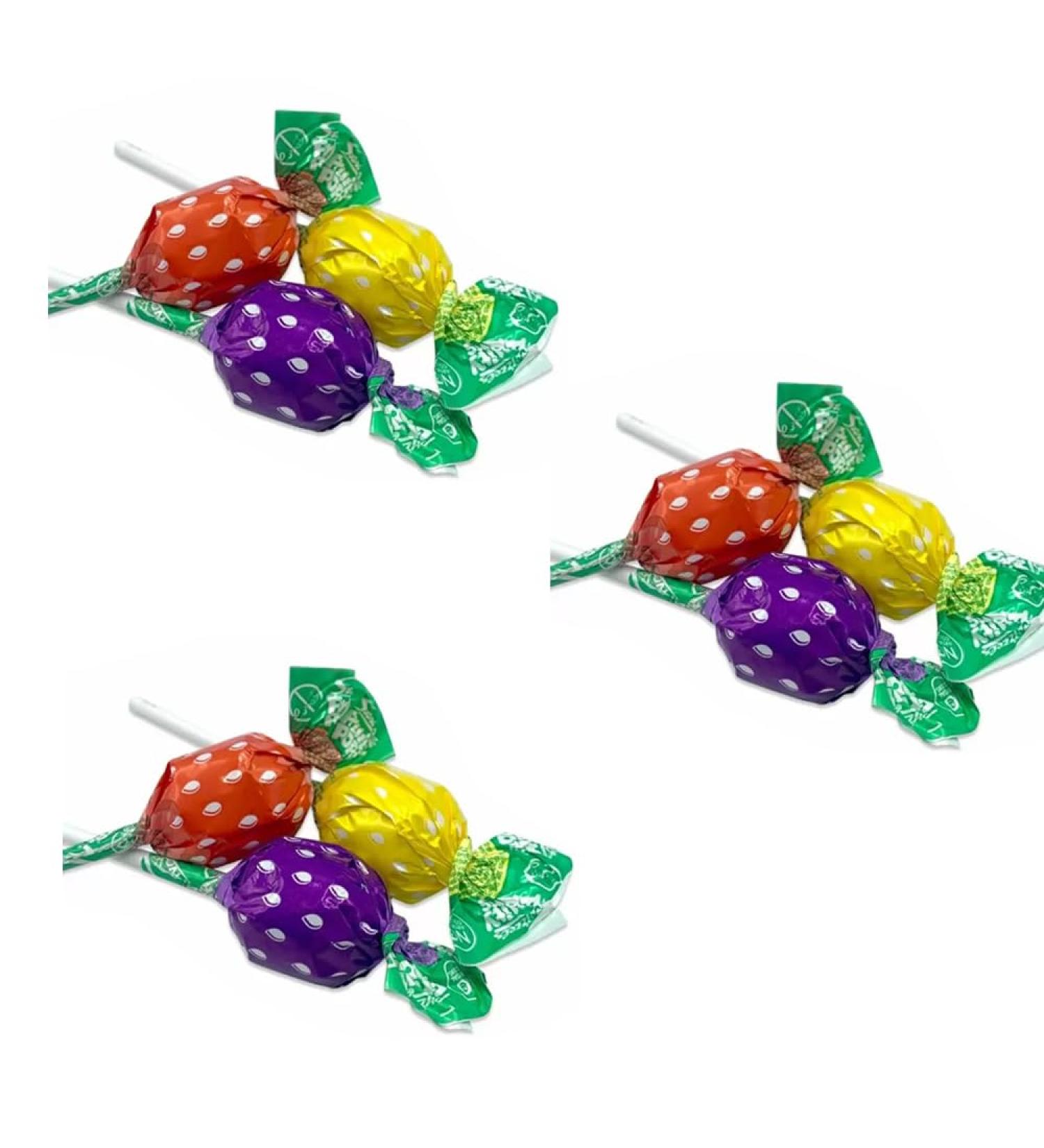 VIMIX Individually Wrapped Fruit Flavour Sweet Lollies Bag (Fruity Pops 2kg) Fruity Pops 2kg