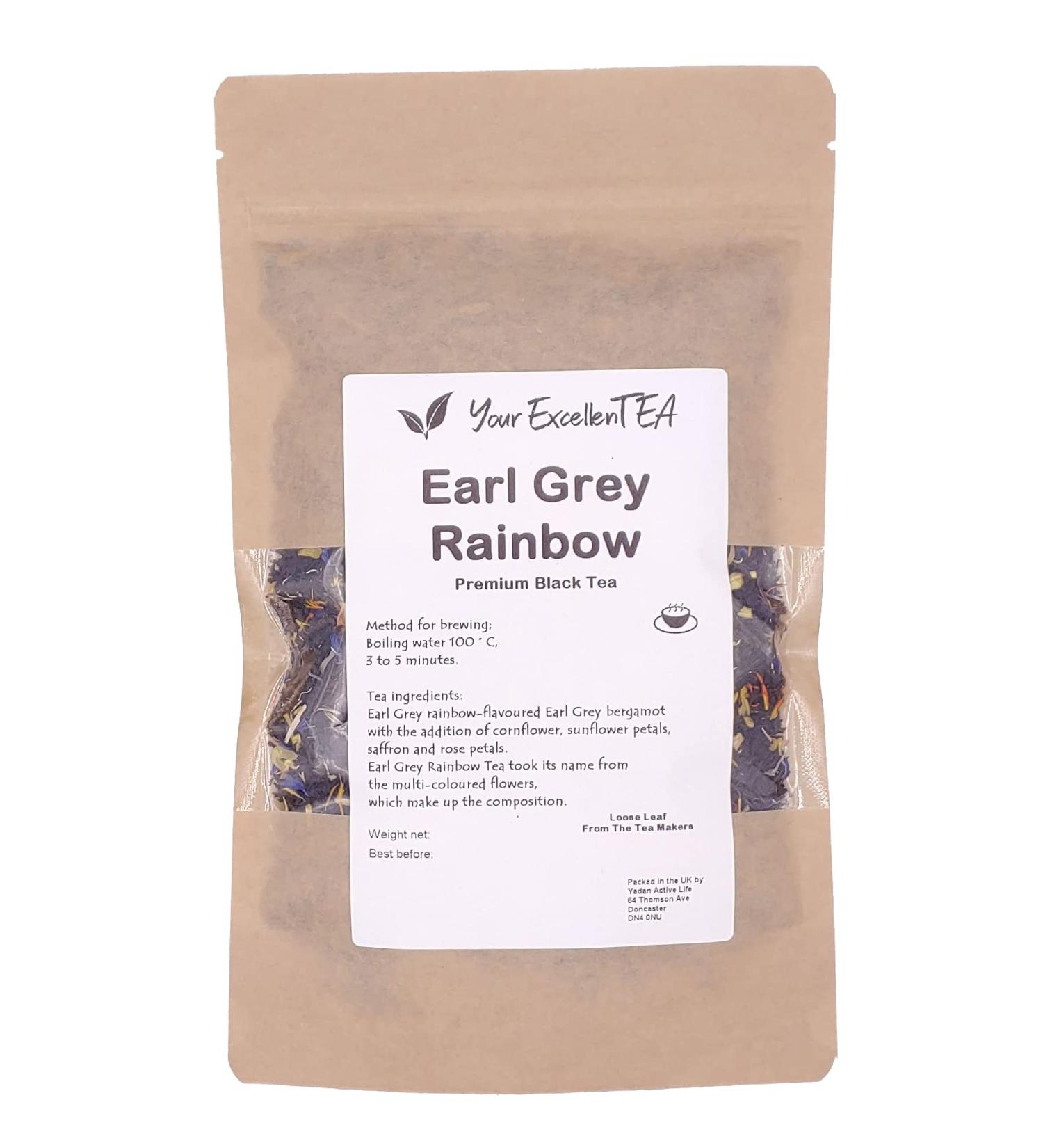 Earl Grey RAINBOW Loose Leaf Tea with Bergamot Oil from Ceylon BOP1 (100g) - Buy Online on GoSupps.com