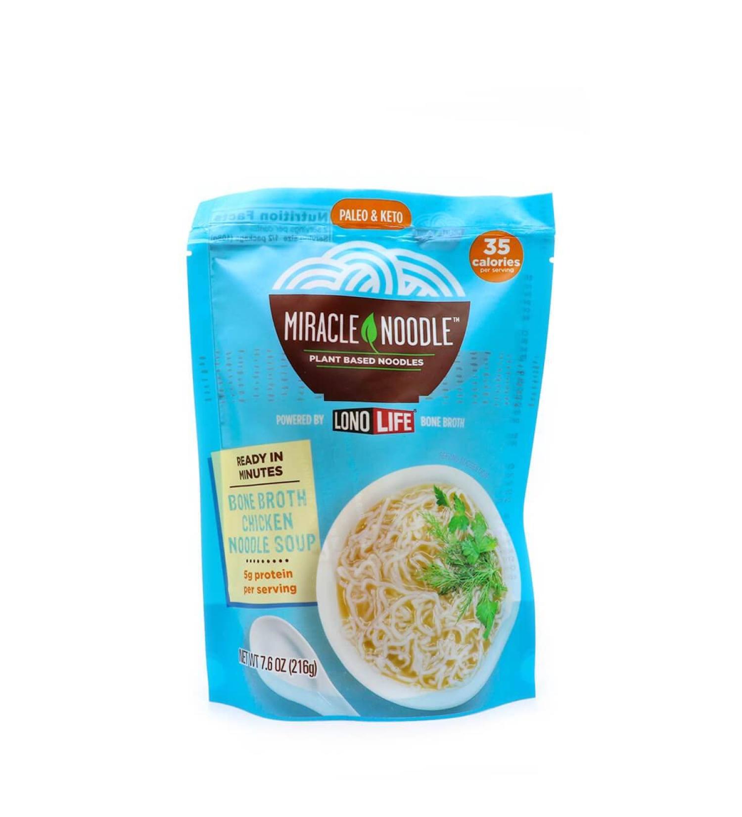 Miracle Noodle, Soup Noodle Chicken Bone Broth, 7.6 Ounce