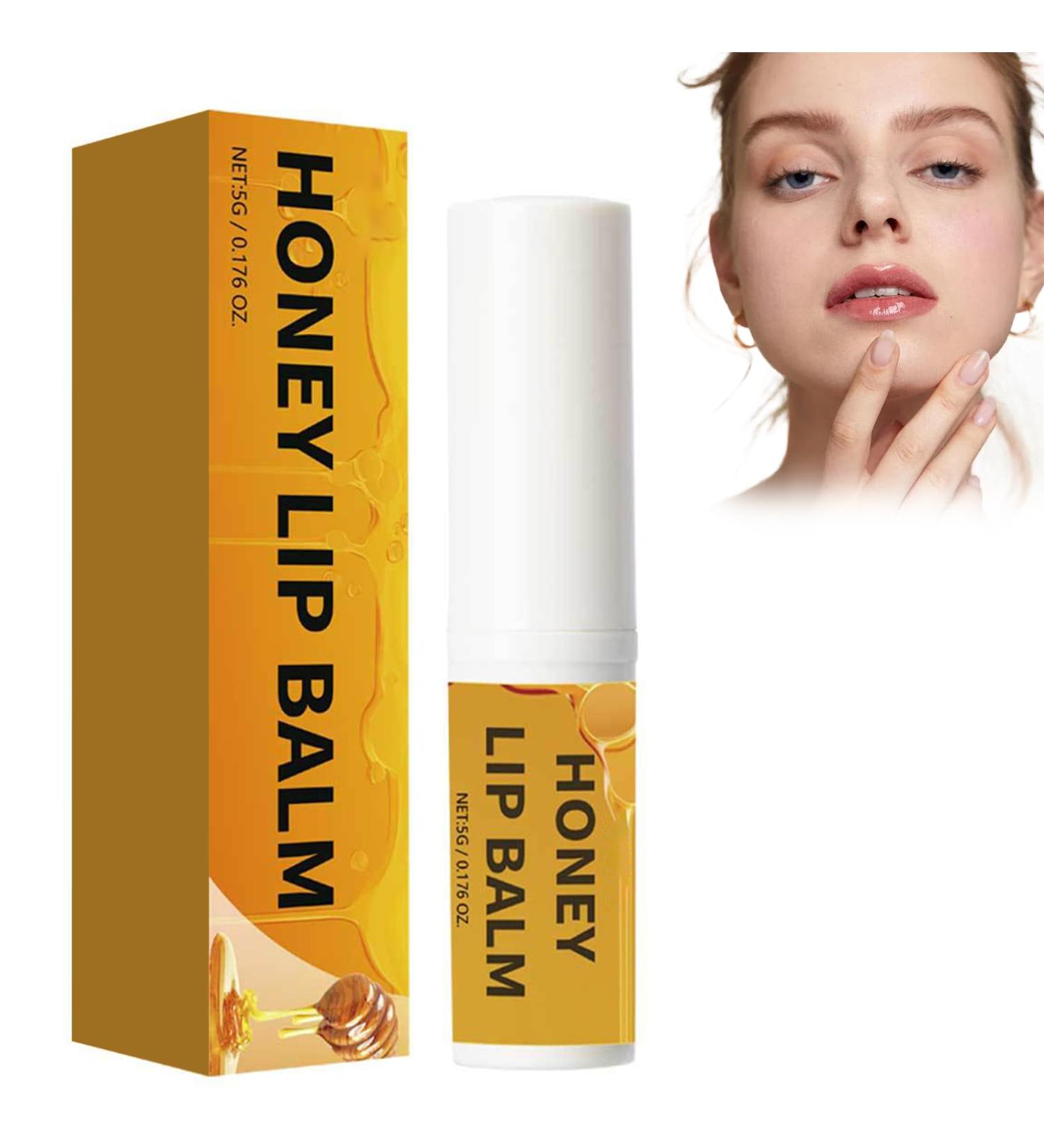 Honey lip balm 5 g juicy and shiny lipstick hydrated lips for full and natural lips - Buy Online on GoSupps.com