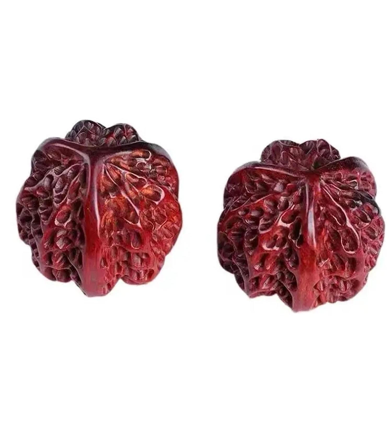 Unbit Baoding Balls - 2 Pack Marble Stress Balls for Hand Self-Massage & Exercise (40mm Walnut Color) - Buy Online on GoSupps.com