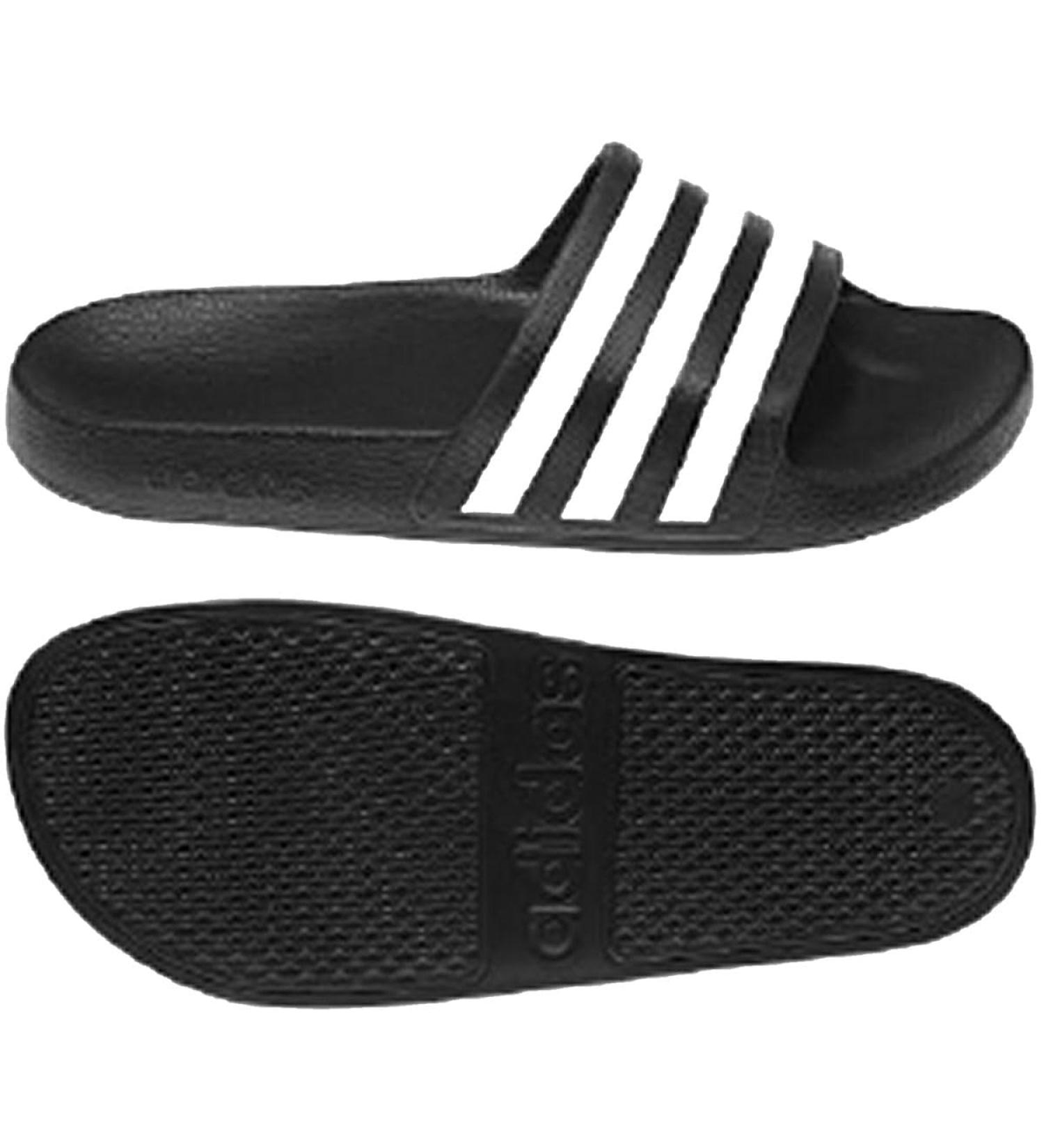 Buy adidas Aqua Adilette Slides 43 EU - Stylish Black White Slides for Men & Women | Fast International Shipping - Buy Online on GoSupps.com