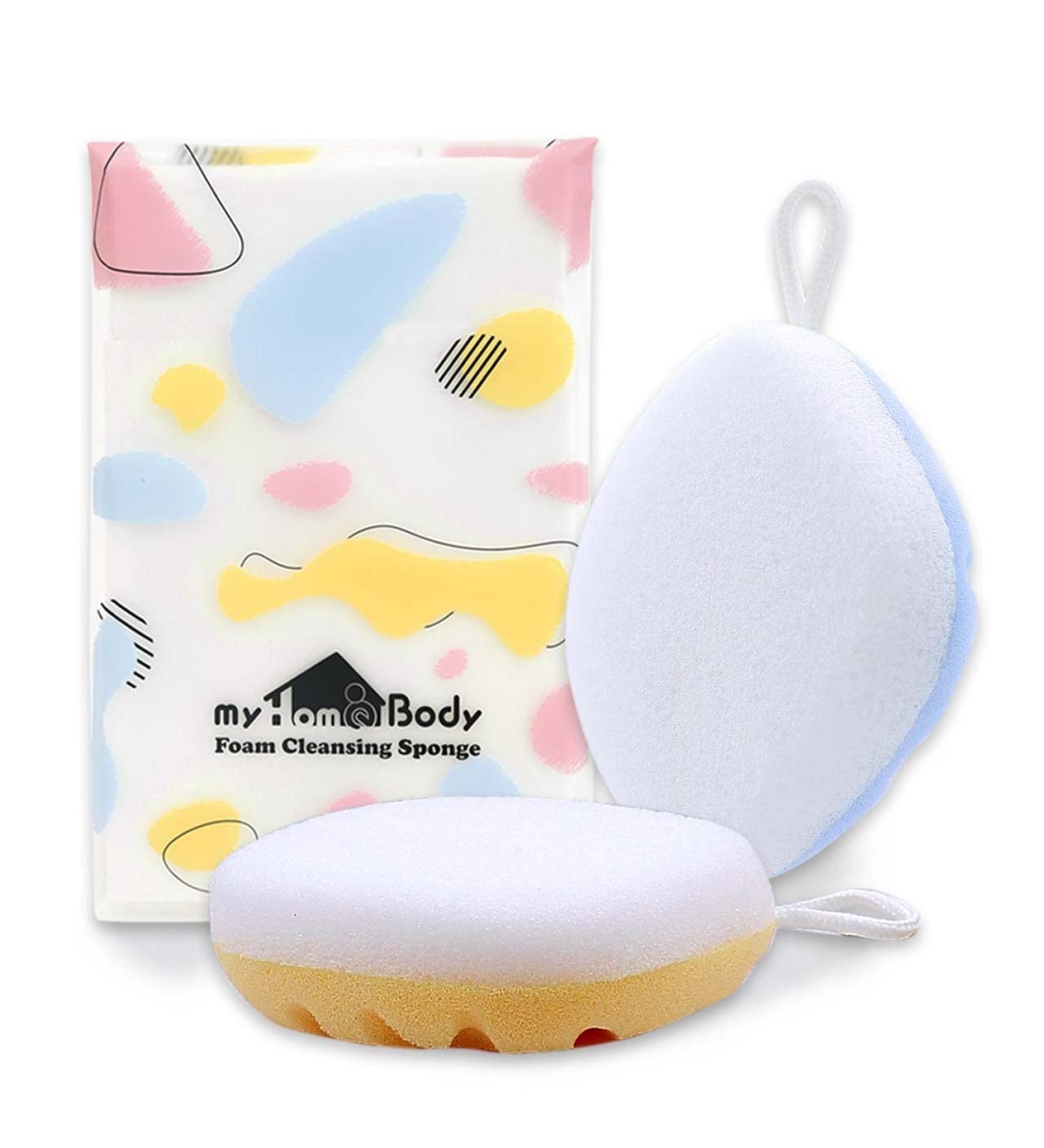 myHomeBody Dual-Texture Facial Sponge - 2.00 Inches - Buy Online on GoSupps.com