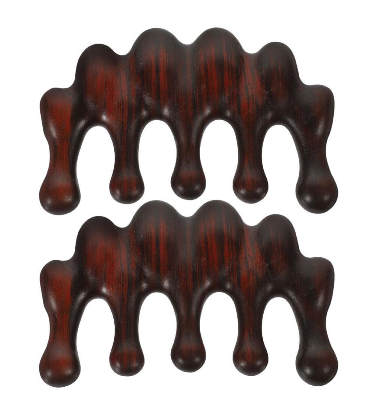Buy Healvian Handheld Head Massage Comb - 2 Pieces Natural Wood Sandalwood Hair Growth Comb for Women - No Static B tzahn-Haarkamm - Buy Online on GoSupps.com