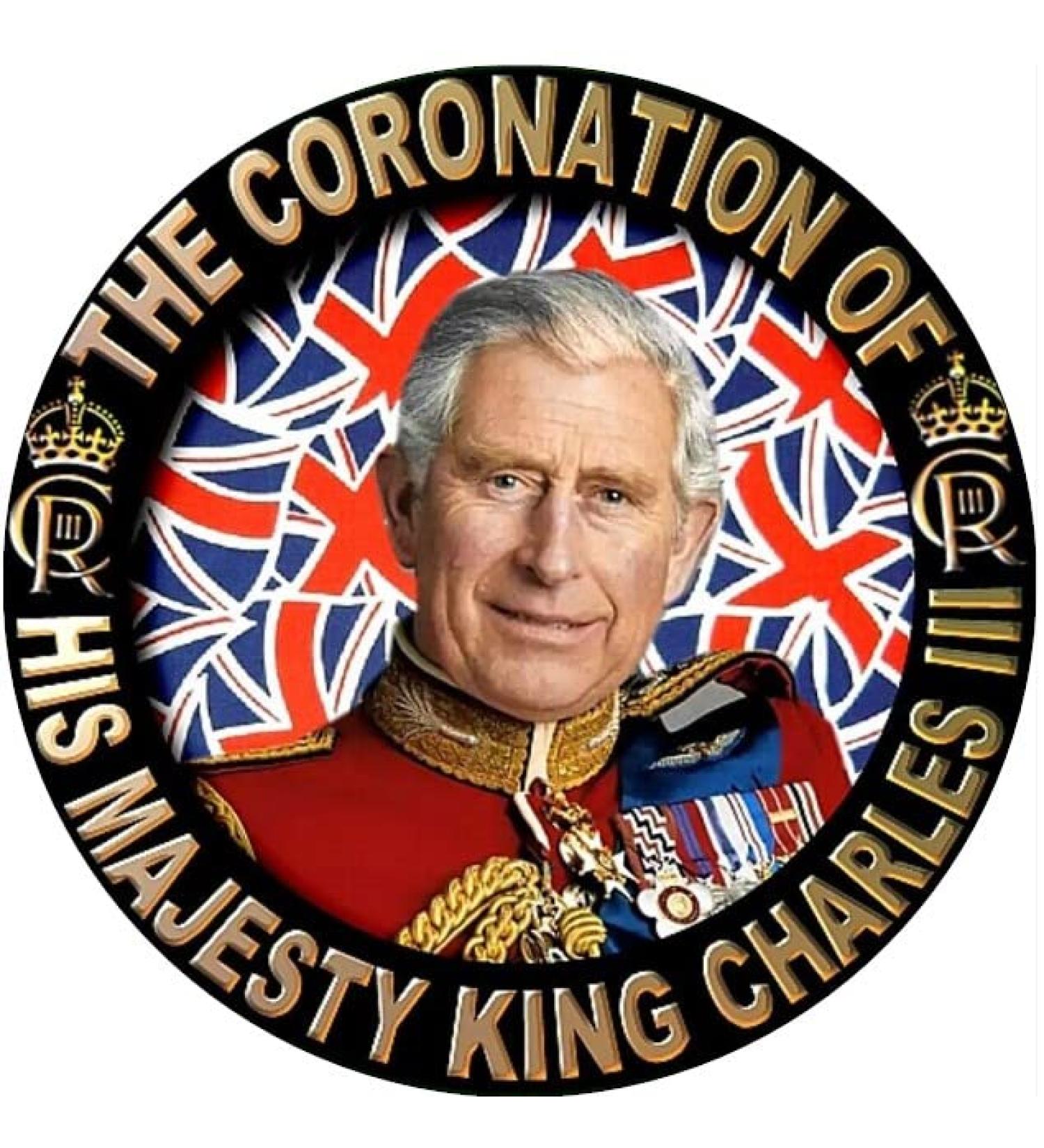 King Charles III Roayl Family Coronation UK Edible Cake Topper 7.5" Edible Wafer Paper Cake Toppers Birthday Cakes Decorations