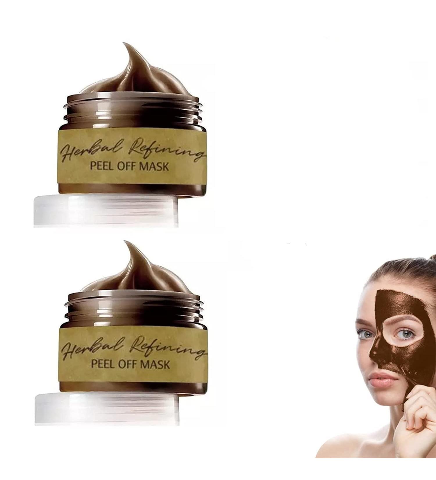 SOORIYAN Herbal Refining Peel Off Mask - Pro-Herbal Facial Treatment (2PCS) - Buy Online on GoSupps.com