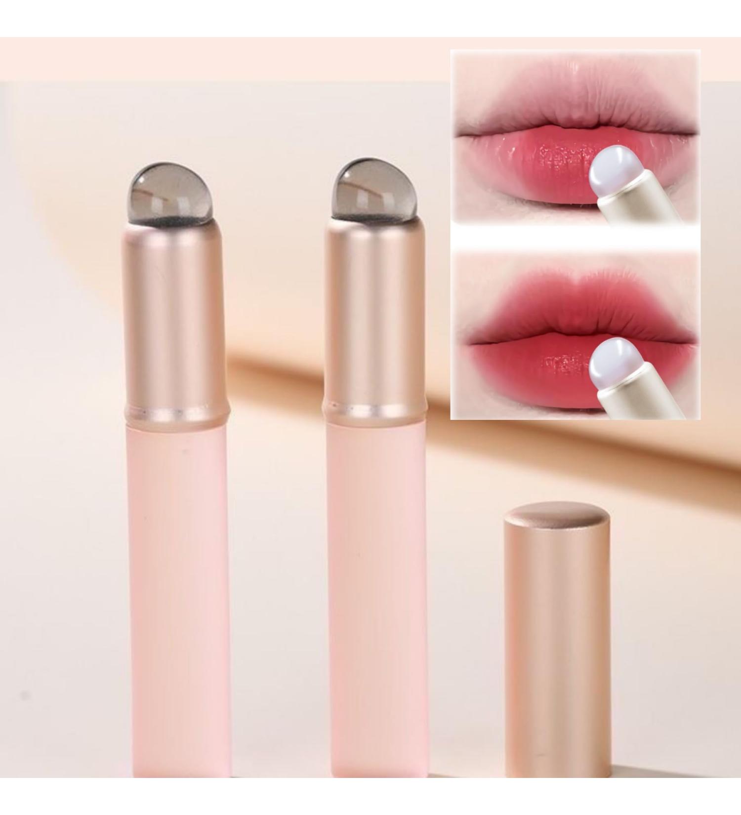 Buy Silicone Lip Brushes - 2pcs Mini Portable Makeup Brush Set for Lip Gloss Lipstick & Concealer with Dust Cap - International Shipping Available - Buy Online on GoSupps.com