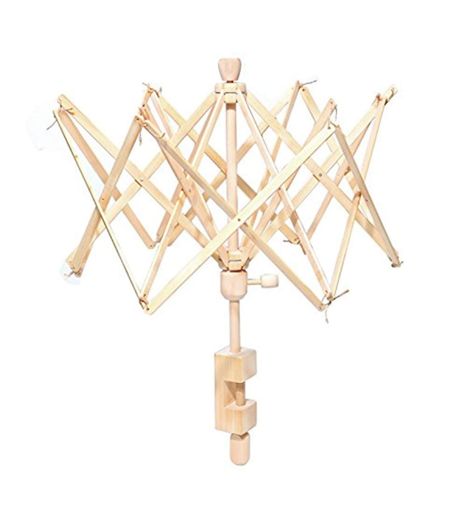 Umbrella Swift Yarn Winder  Wooden (Birch) Hand Operated Bobbin Winder Holder - Buy Online on GoSupps.com