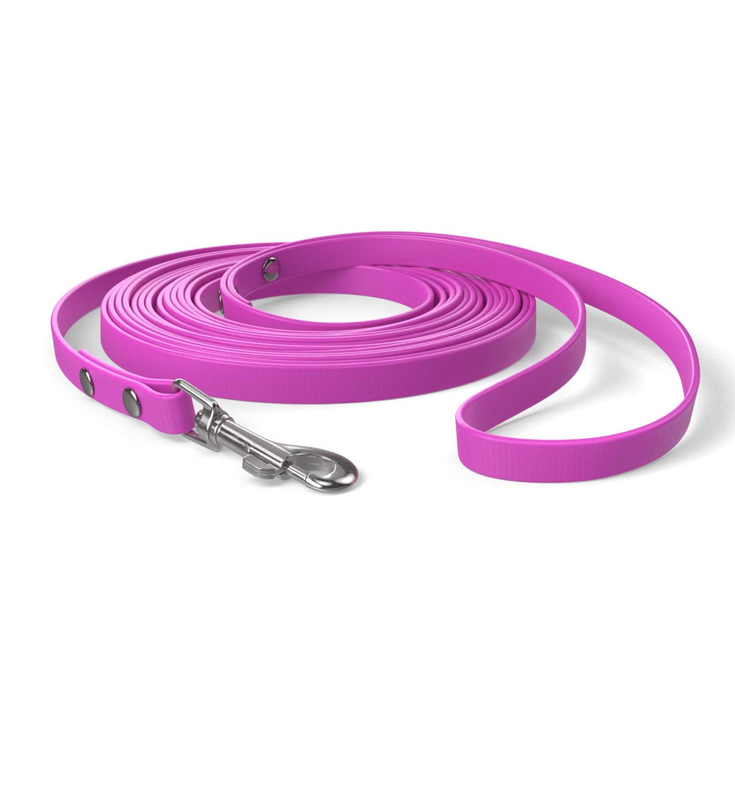 5m Magenta Towline Dog Leash for Small Dogs | Water & Dirt Repellent Hand Loop Design - Buy Online on GoSupps.com