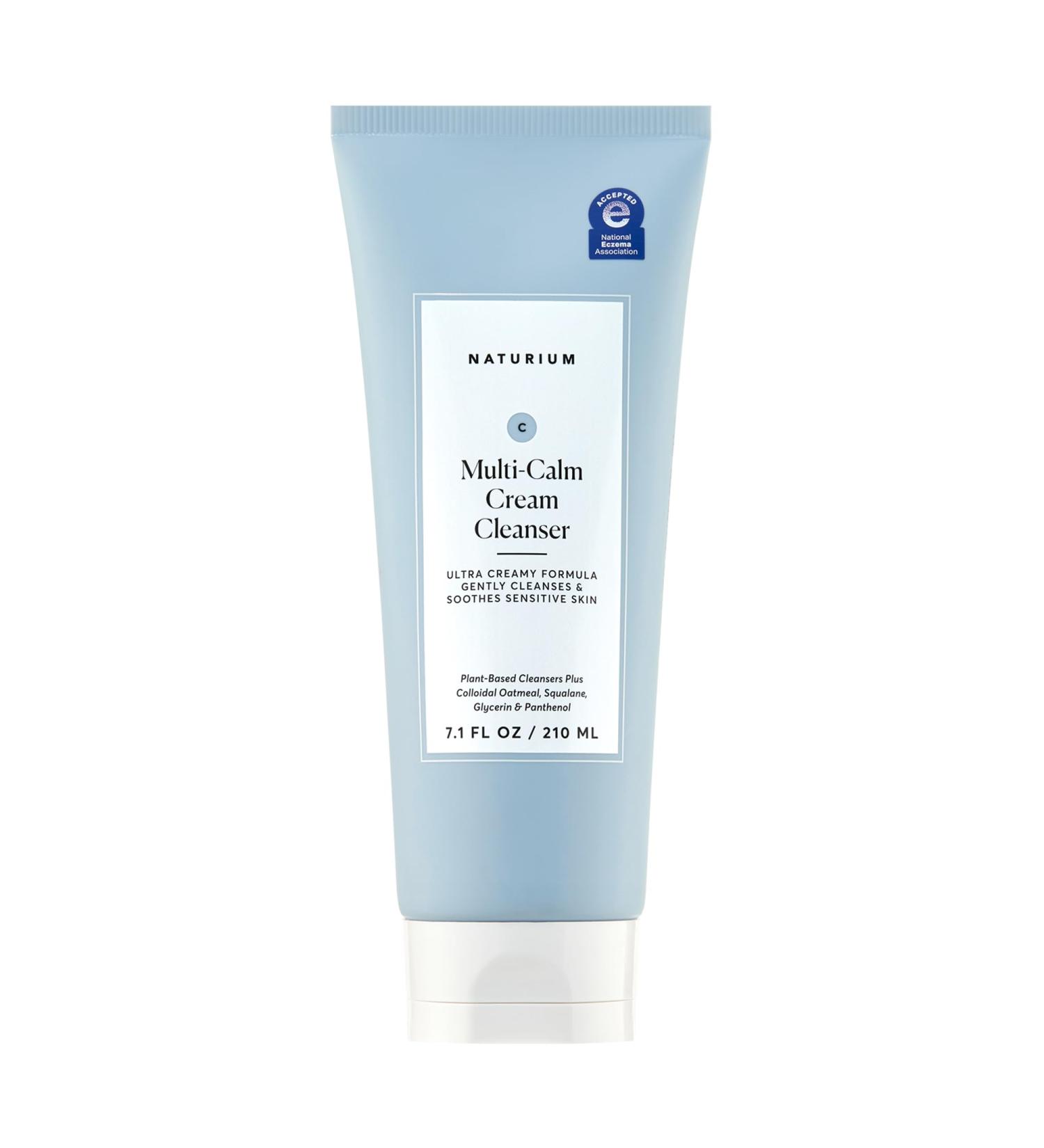 Naturium Multi-Calm Cream Cleanser Hydrating Face Wash for Eczema-Prone Skin 210 mL / 7.1 fl oz - Buy Online on GoSupps.com