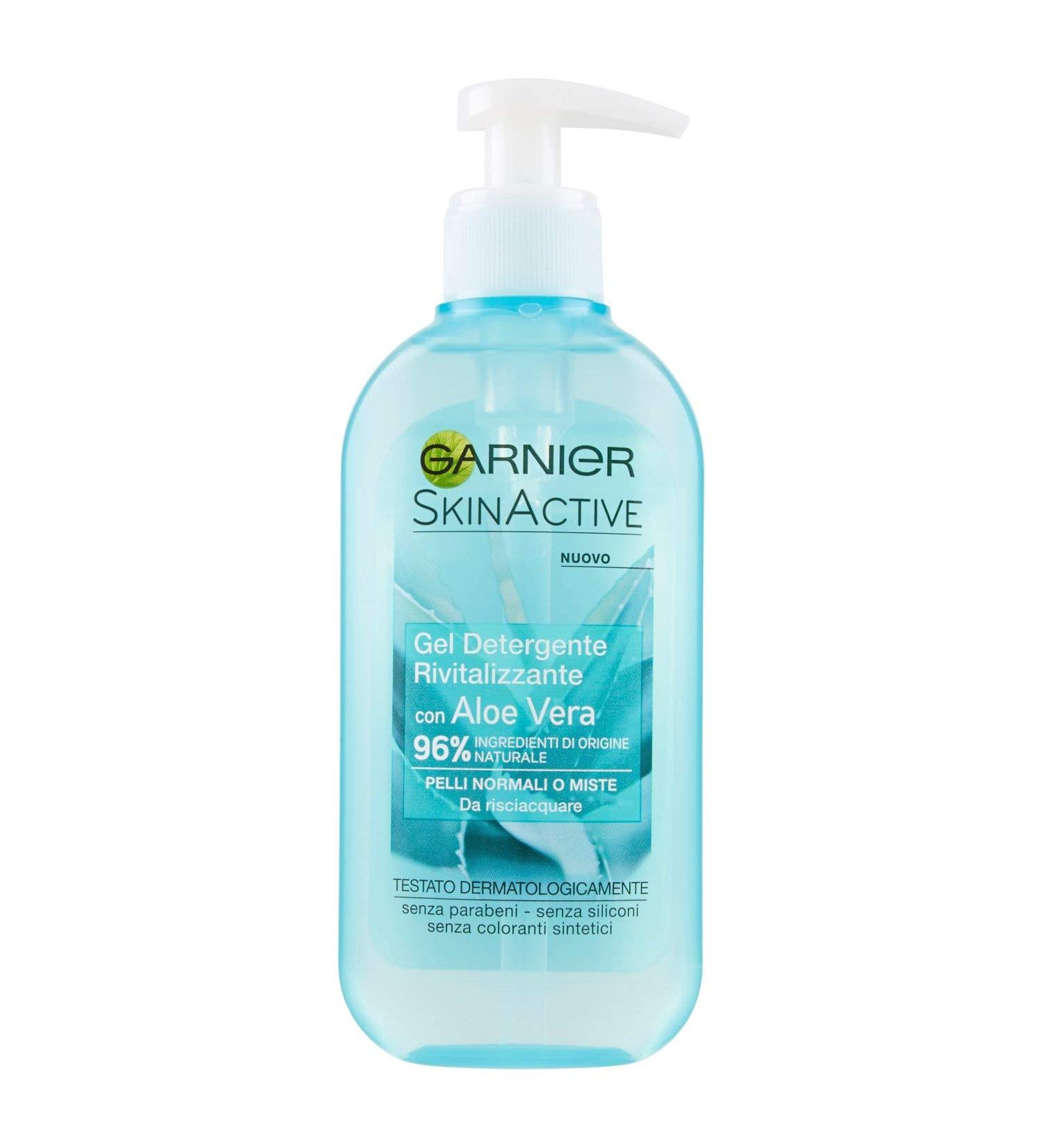 Garnier Skinactive Gel Detergente Rivitalizzante con Aloe Vera 200ml - Buy Online on GoSupps.com