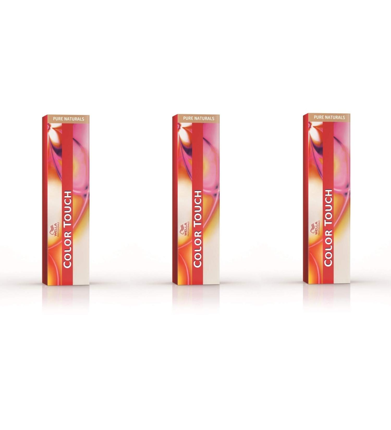 Wella 3 pack Color Touch 60 ml Pure Naturals 5/0