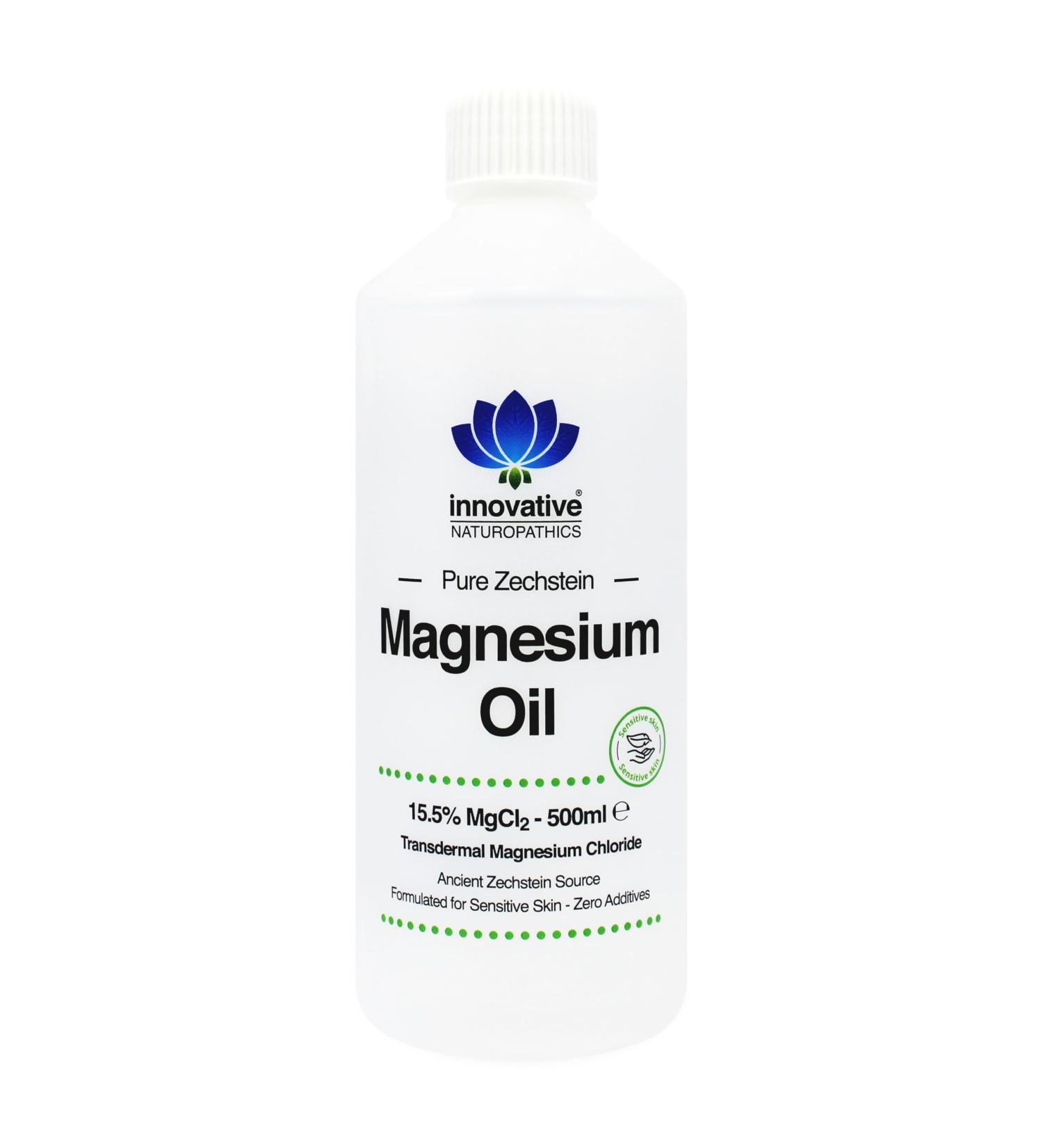 Innovative Naturopathics Magnesium Oil Pure Magnesium Chloride Ancient Zechstein Source Sensitive Skin Formula 500ml - Buy Online on GoSupps.com