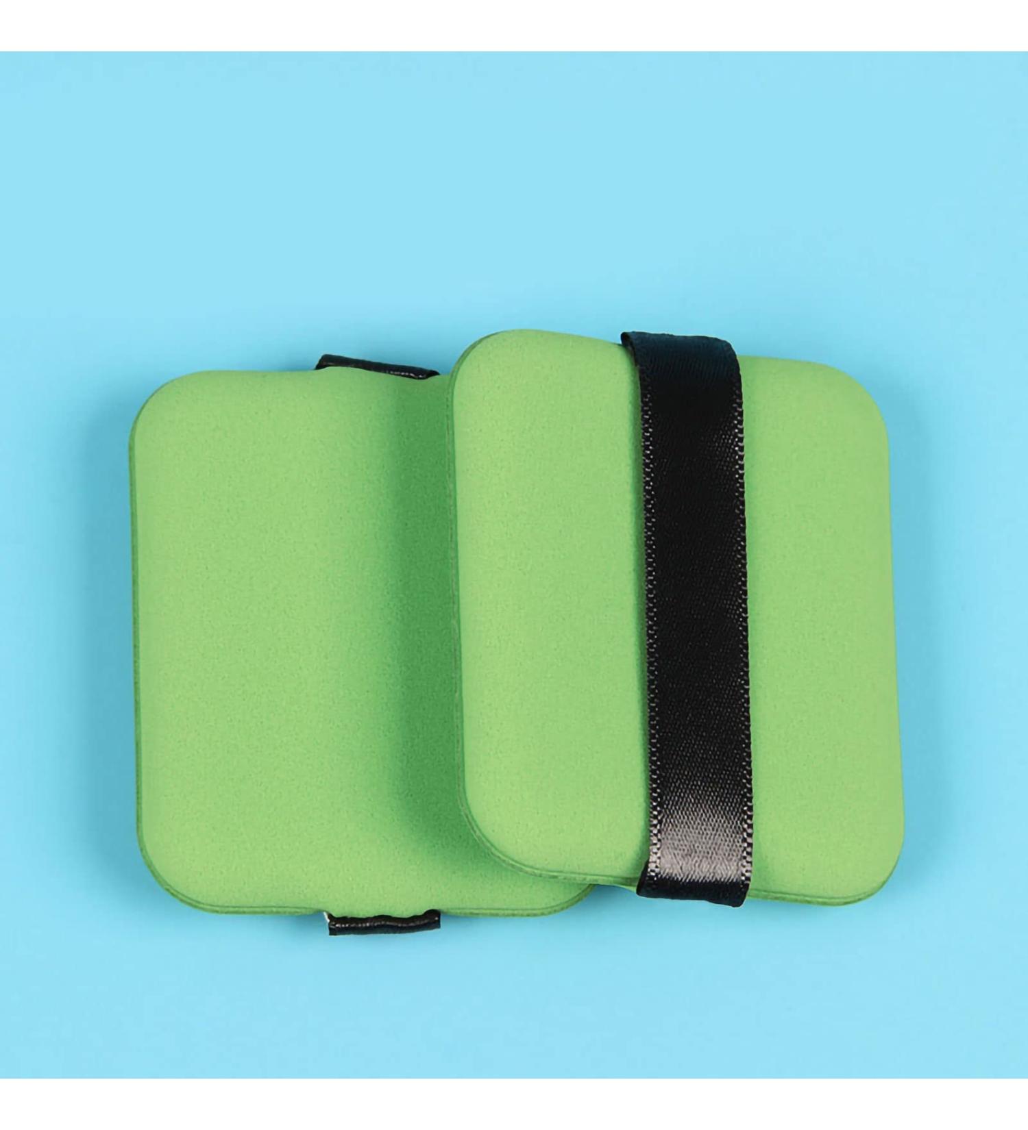 Verdant Touch Puff Sponge Dual Sided Powder Puff Soft Makeup Cushion Puff Sponge for Wet Dry Powder Light Green Rectangle