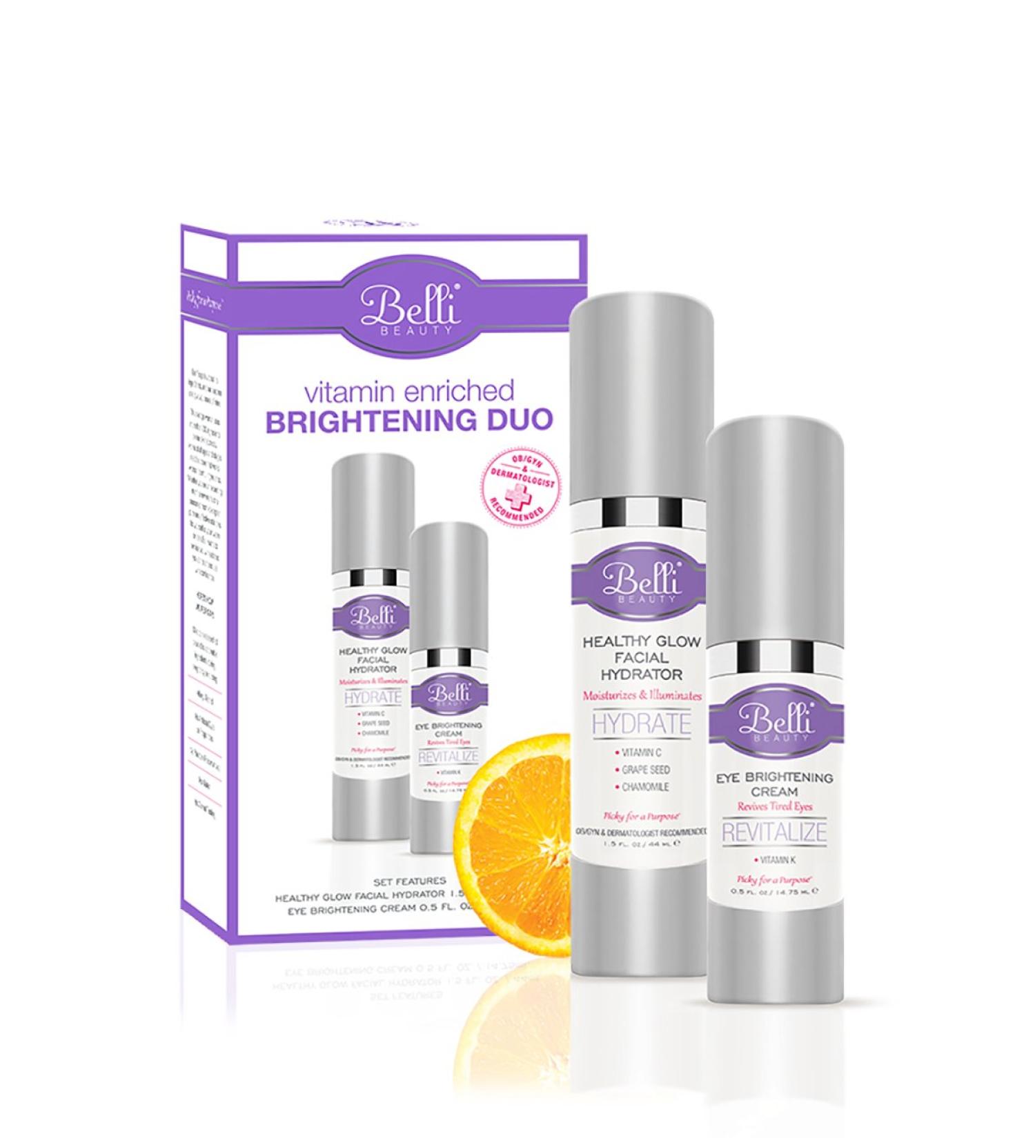 Belli Vitamin Enriched Brightening Duo - Facial Hydrator and Eye Cream Set - Buy Online on GoSupps.com