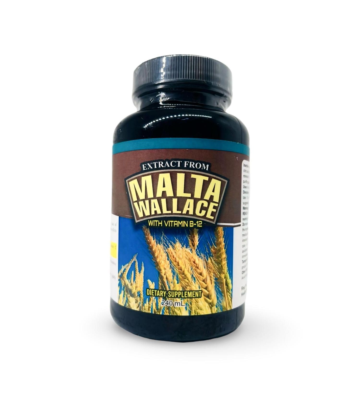 Malta Wallace -Extracto de Malta con vitamina B-12 oz - Buy Online on GoSupps.com
