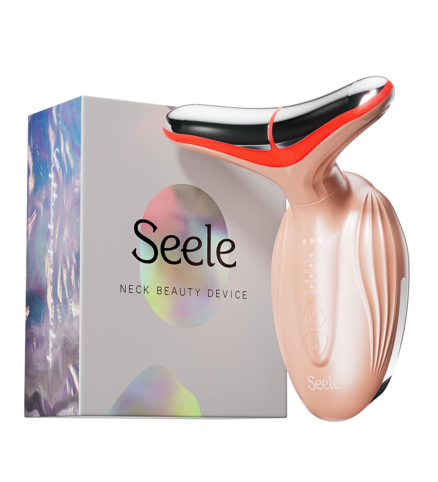 Buy SEELE Multi-Polar 7-Color LED Skin Beauty Device - Anti-Aging & Firming for Face & Neck | Luxurious Rose Gold Skin Treatment - Buy Online on GoSupps.com