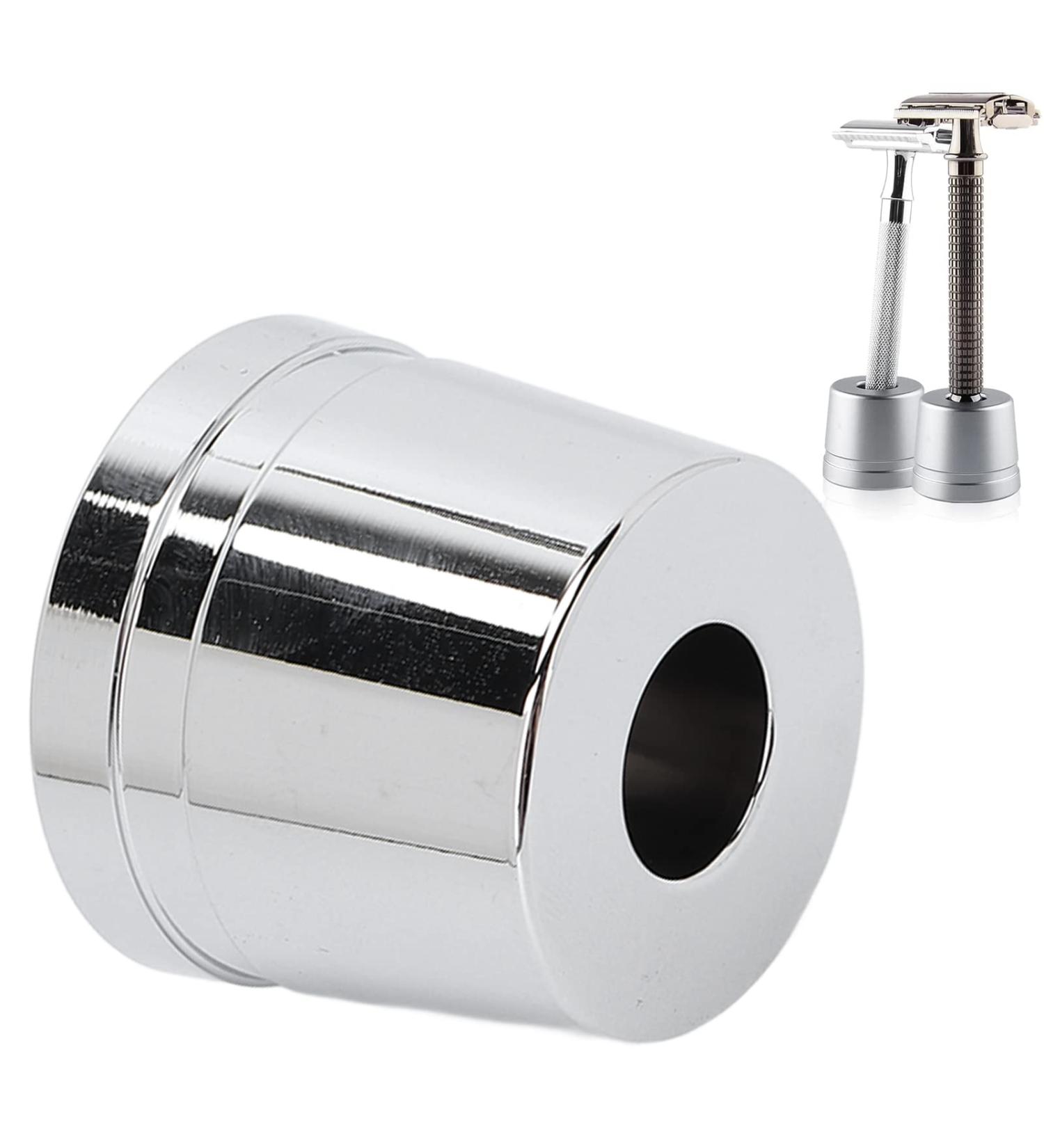 Dekaim Razor Stand for Razor Plane Premium Aluminum Alloy Men's Shaving Stand | Durable Bathroom Accessory | Silver - Buy Online on GoSupps.com