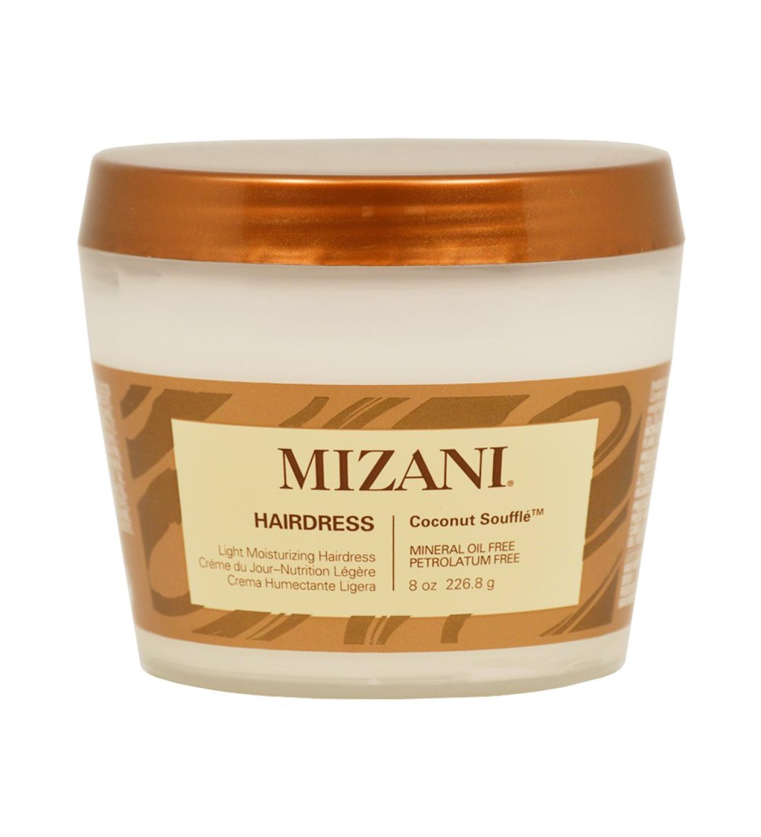 Mizani Coconut Souffle Light Moisturizing Hairdress 8 oz -- Conditions and soften hair by Mizani (English Manual)