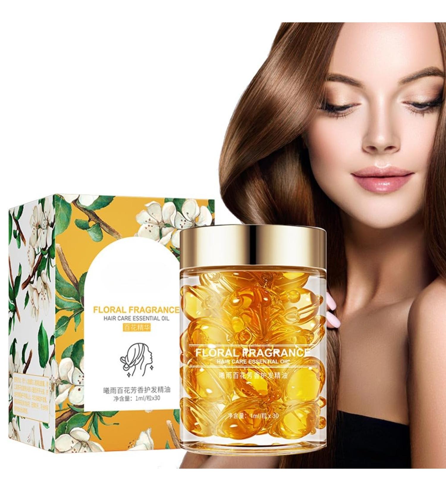 Capsules for Hair Care Hair Oil Serum Hair Care Capsules Repair Damaged Hair Oil Capsules Nourishes Hair Care Essential Oil Hair Care Moisturizing Anti Frizz Hair Break Repair Essential Oil - Buy Online on GoSupps.com
